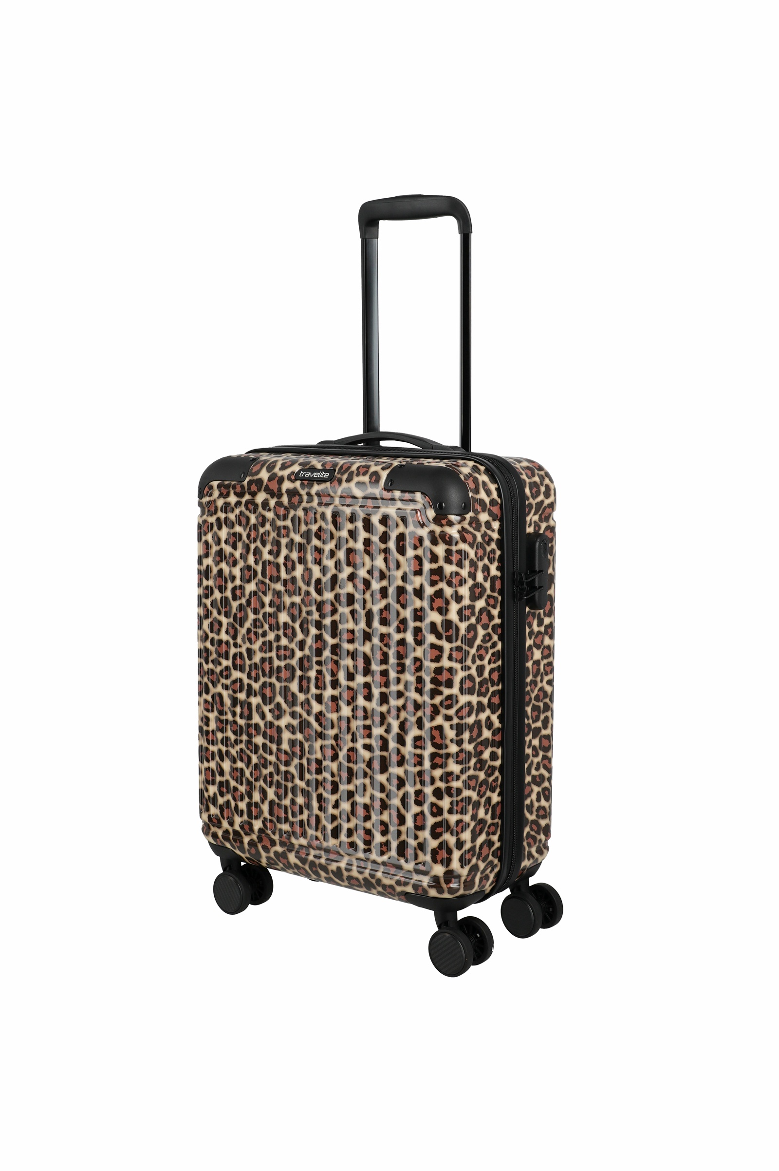 Travelite Trolley Cruise S 55 cm mit 4 Rollen Leopard