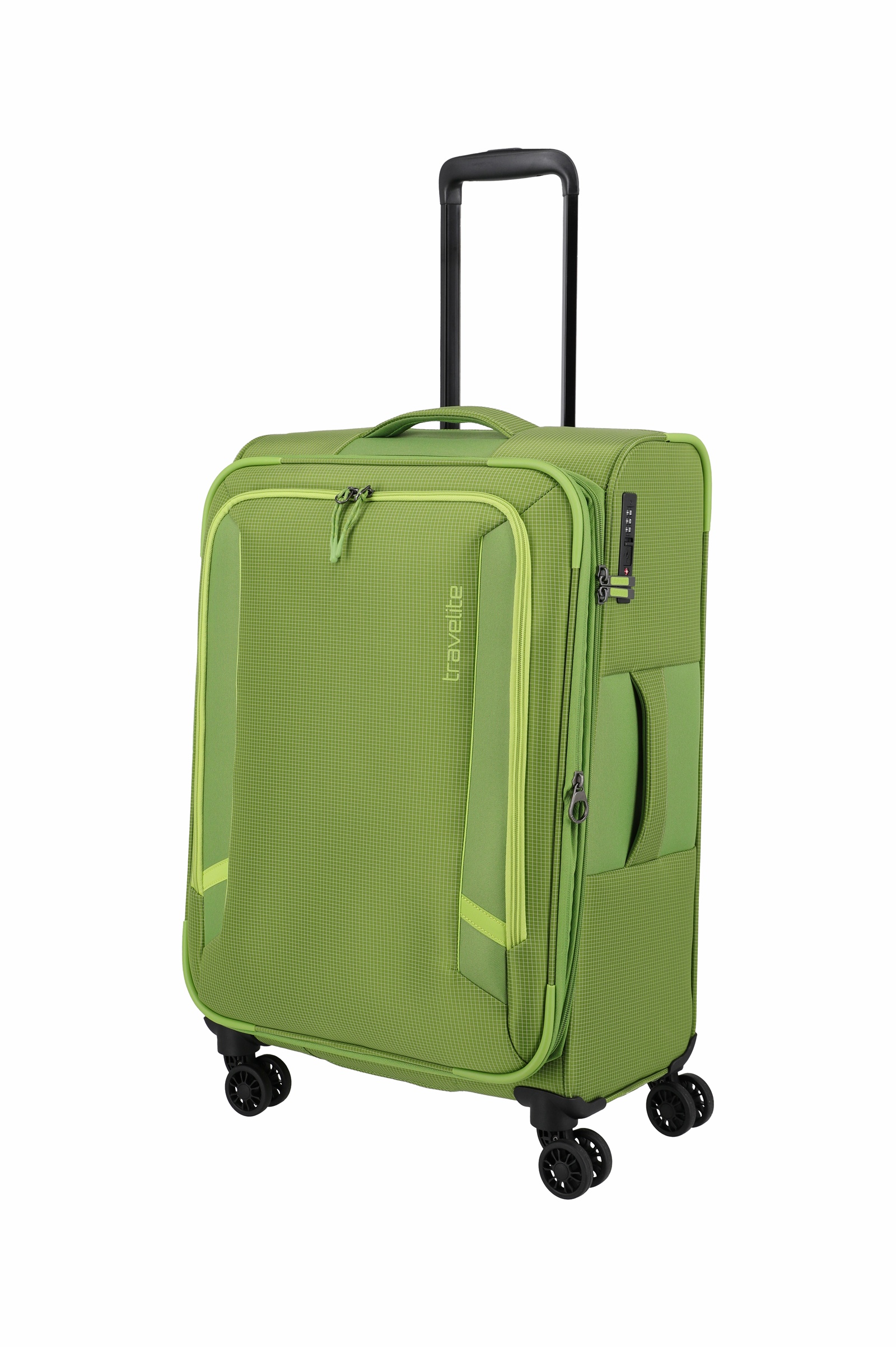 Travelite Trolley Corsiica M 67 cm mit 4 Rollen Fresch Green