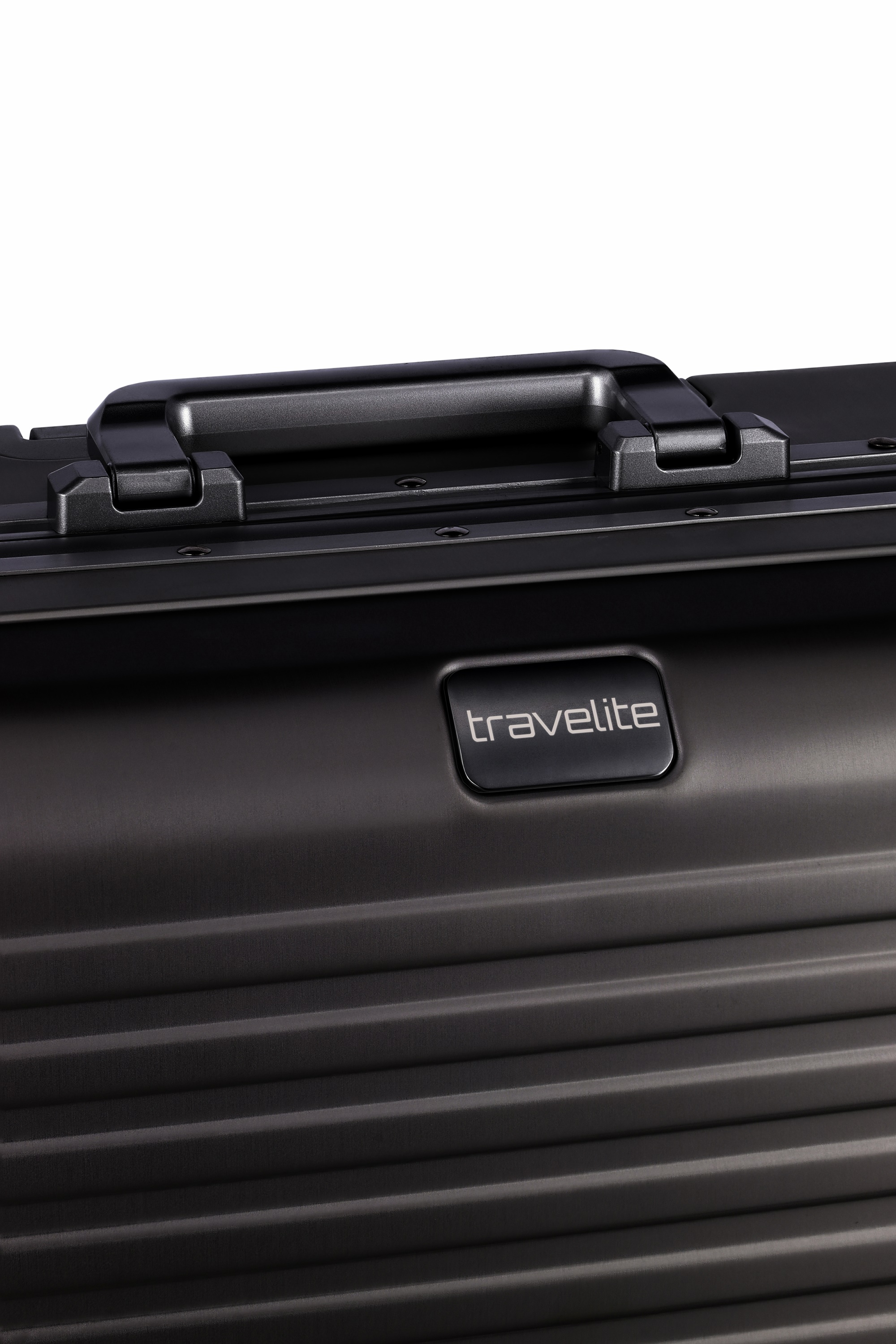 Travelite Aluminium Trolley Next S 55 cm mit 4 Rollen Schwarz