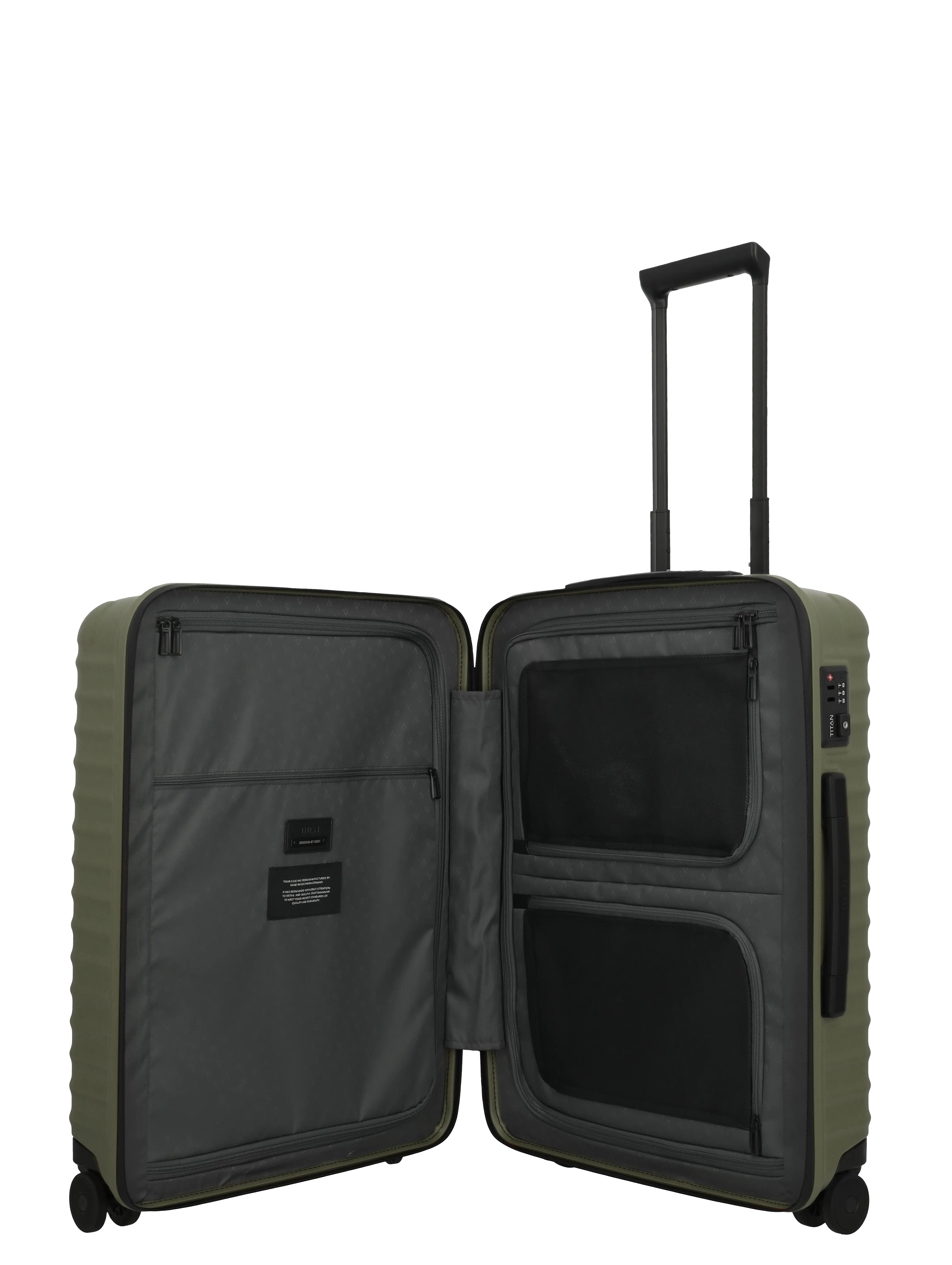 TITAN Trolley UPGRADE M 65 cm mit 4 Rollen Forest Green