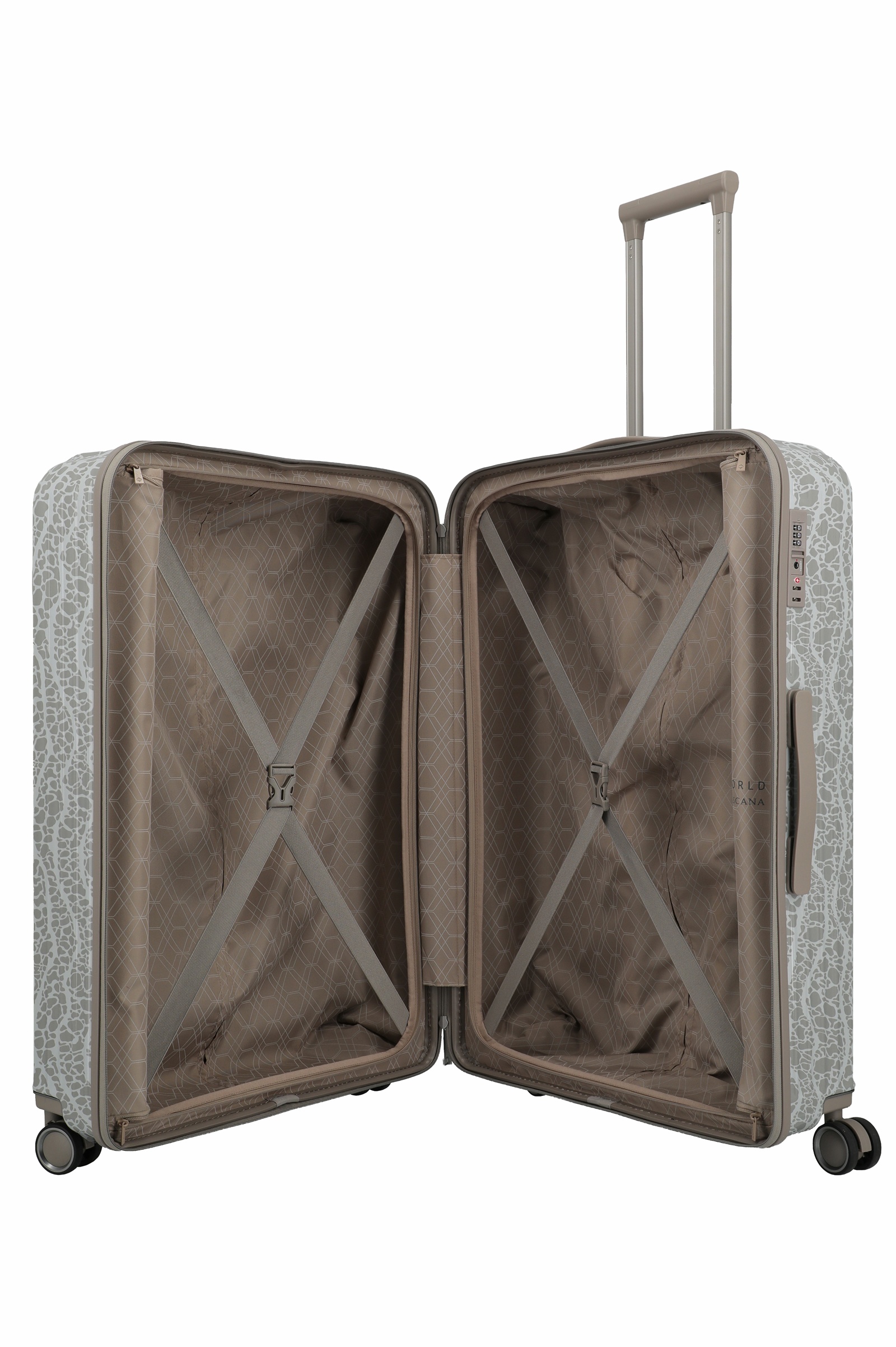 Travelite Lascana Edition ABS L 76 cm mit 4 Rollen Champagner