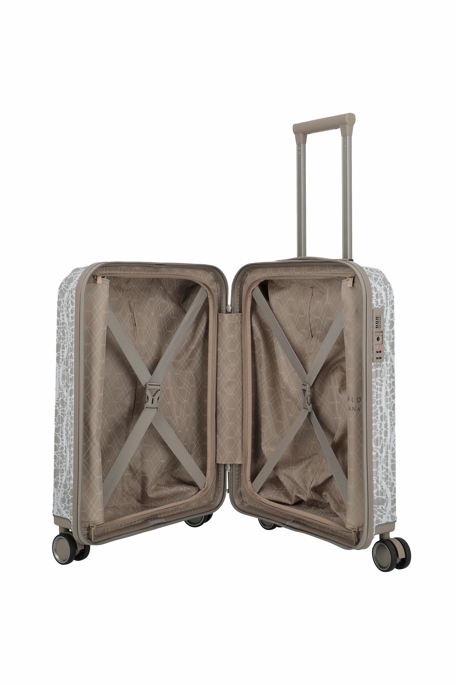 Travelite Lascana Edition ABS S 55 cm mit 4 Rollen Champagner