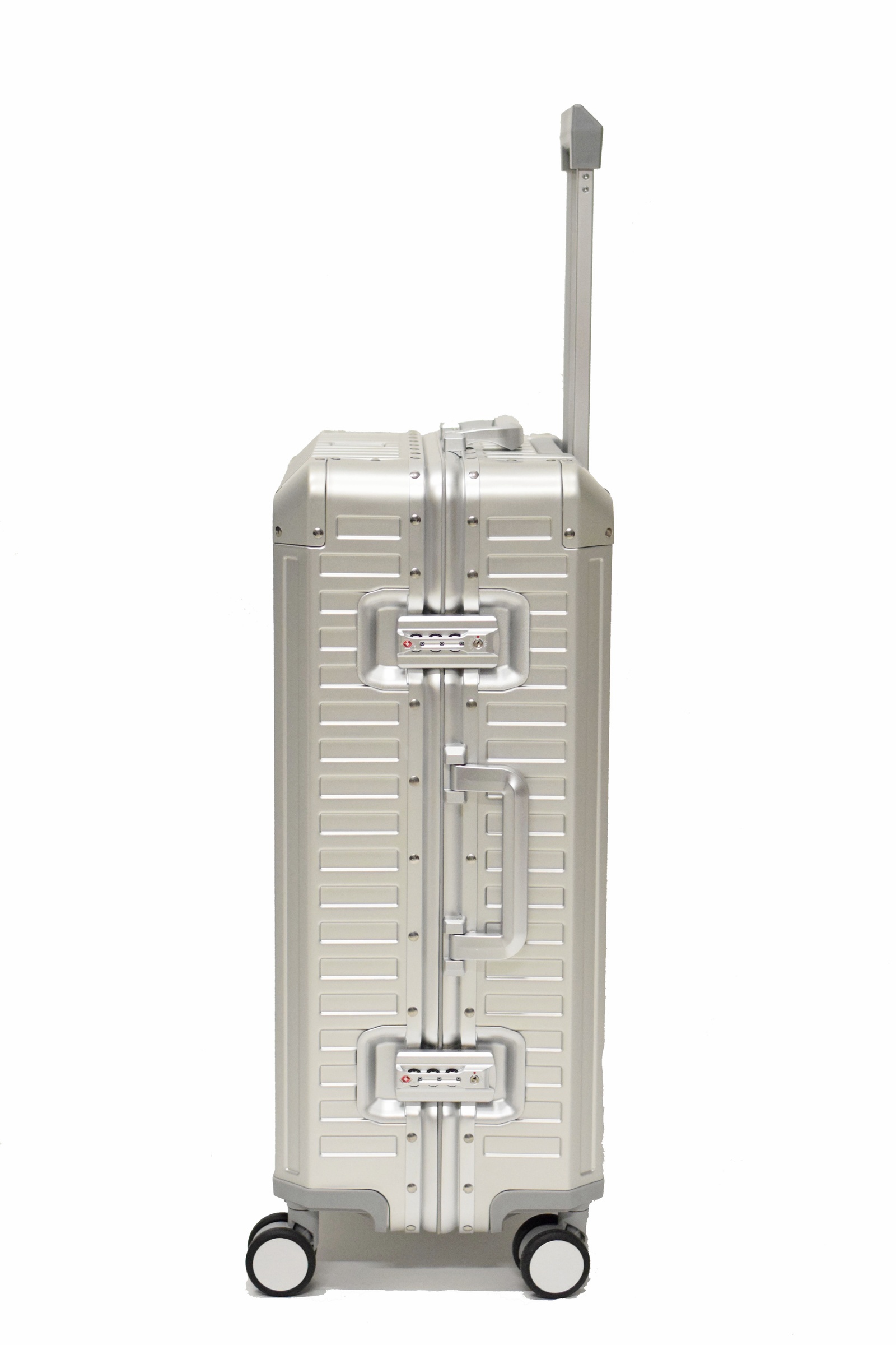 Zimmert Aluminium Koffer Trolley T-257 M 66 cm mit 4 Rollen