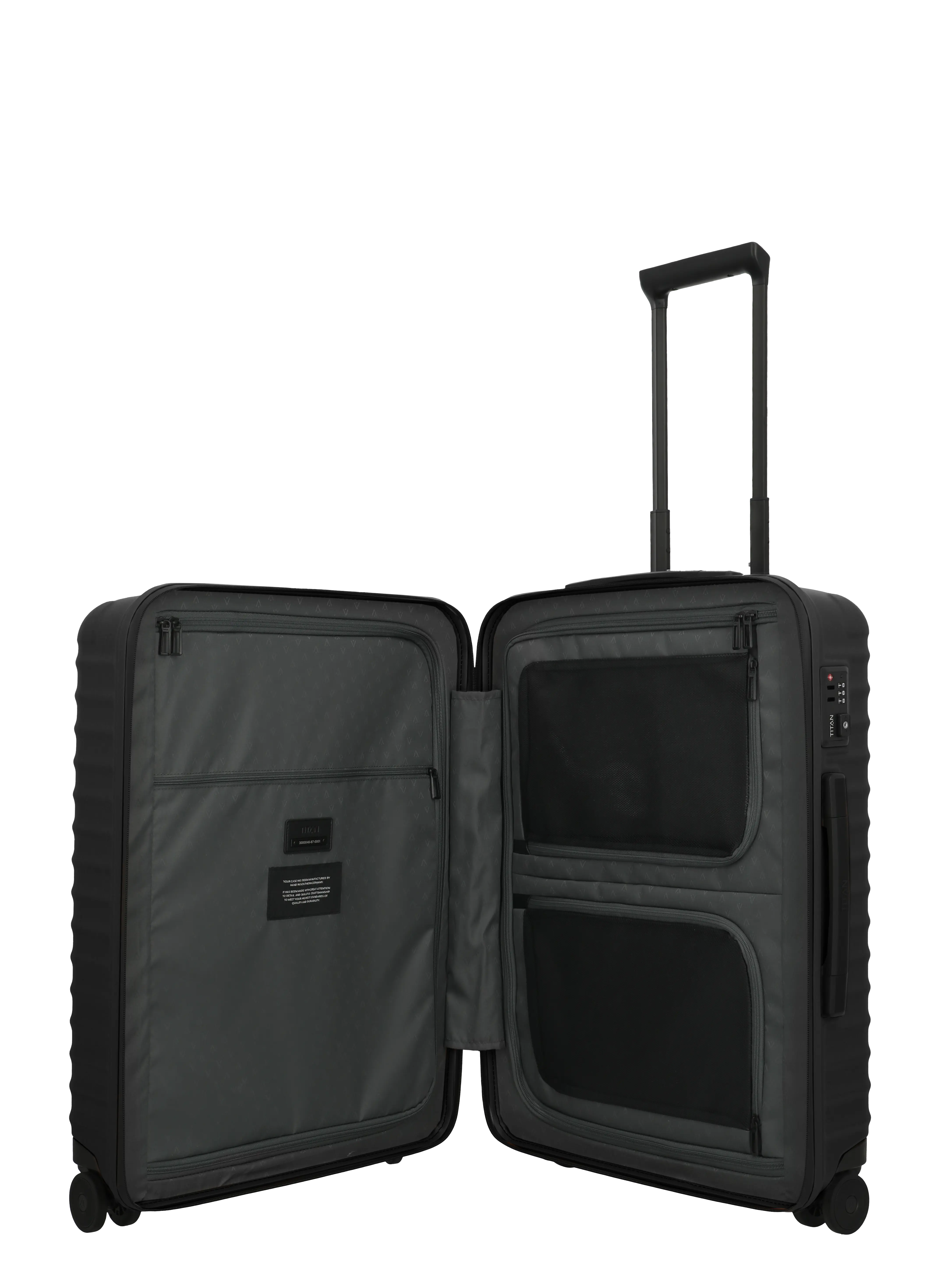 TITAN Trolley UPGRADE M 65 cm mit 4 Rollen Nightshade Black