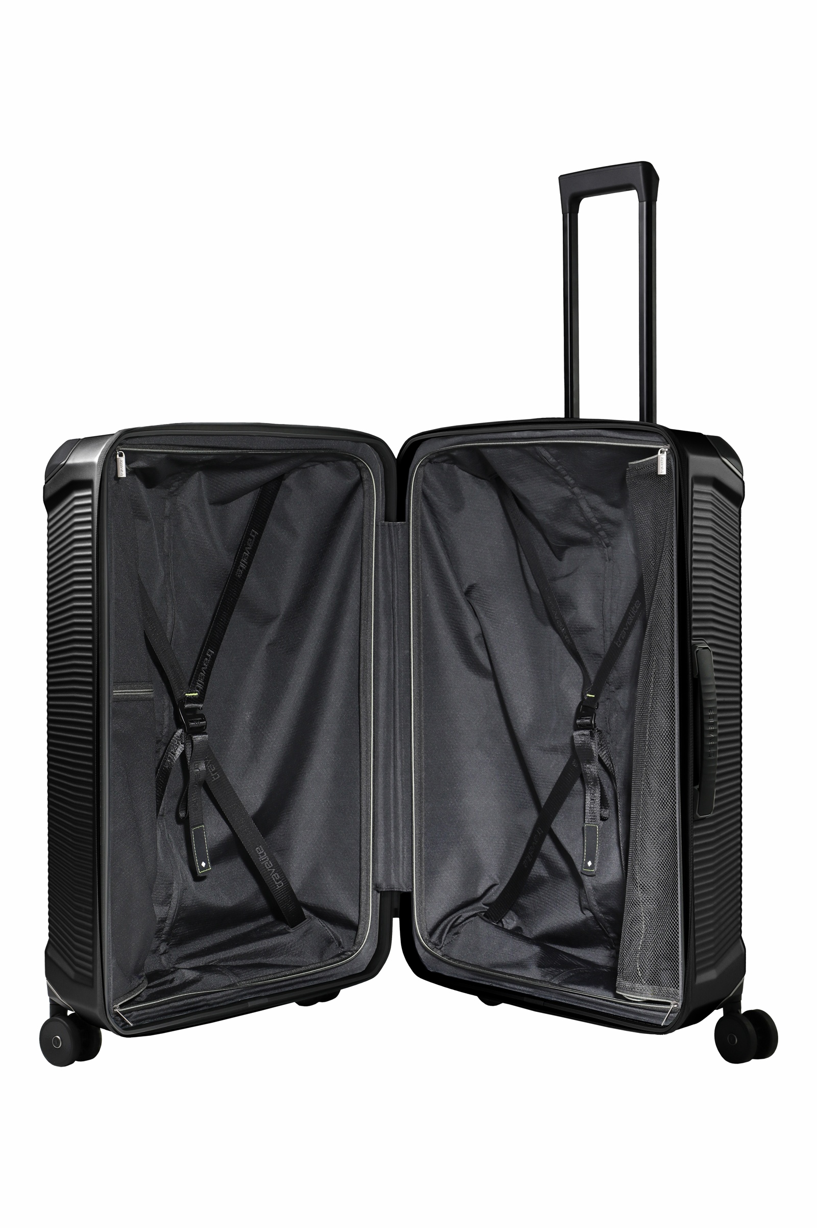 Travelite Koffer Trolley Millenium L 76 cm 4 Rollen Schwarz