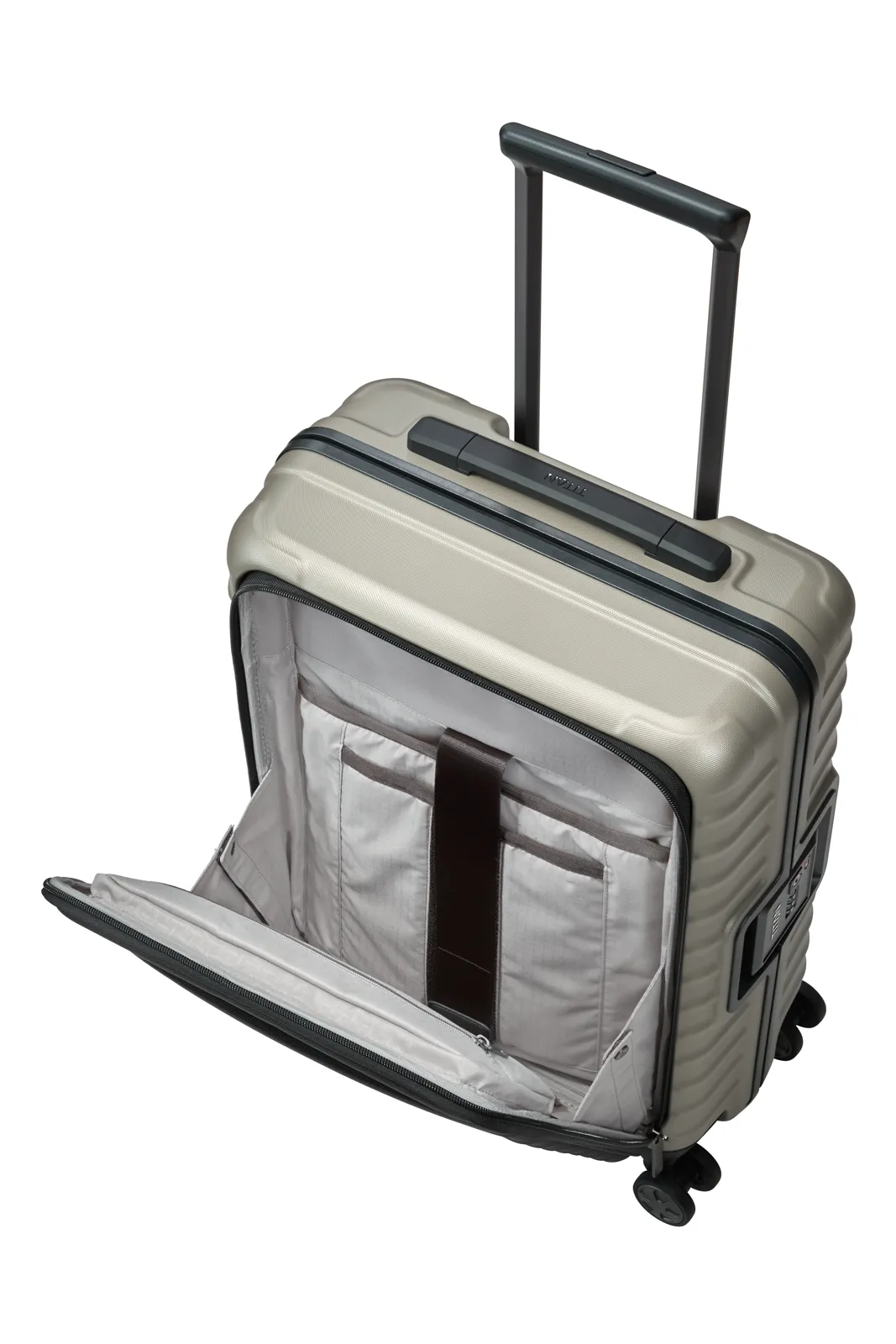 TITAN Trolley LITRON FRAME Vortasche S+ 55 cm mit 4 Rollen Champagner