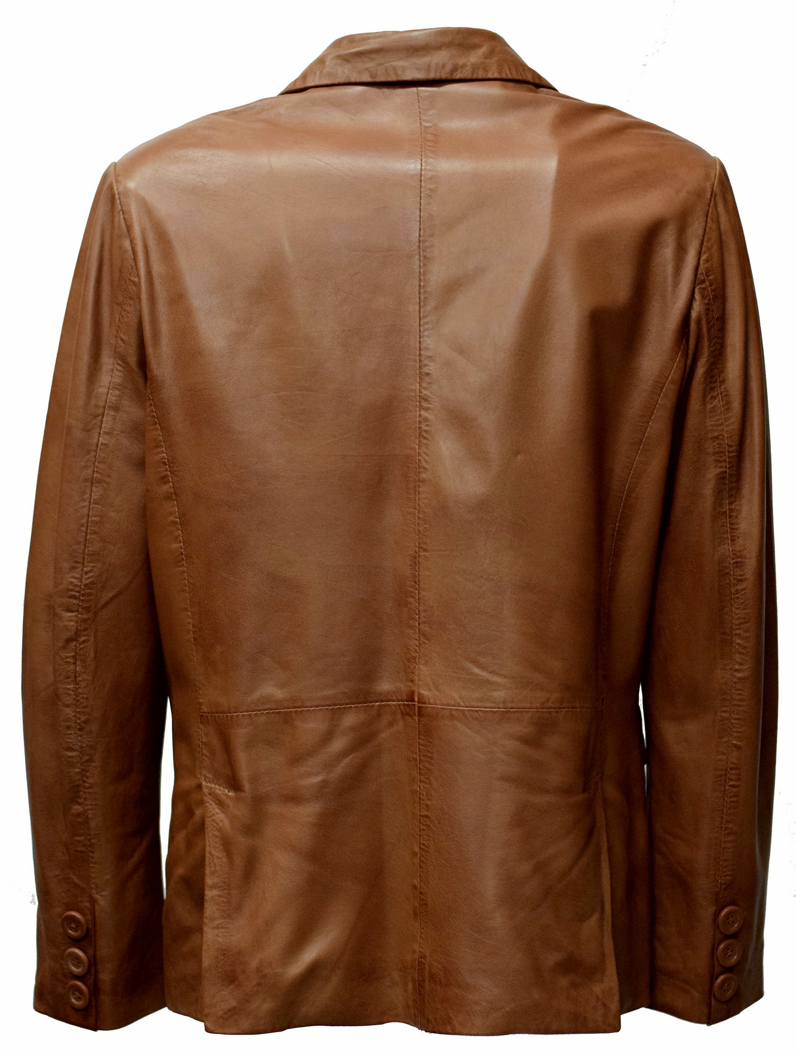 Herren Ledersakko Boris in washed Cognac