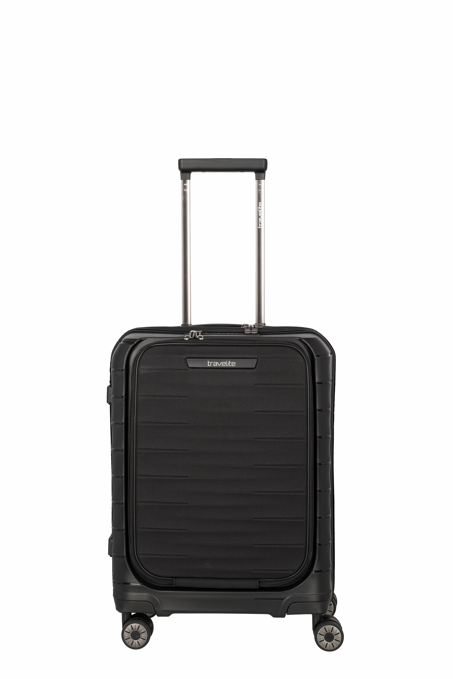 Travelite Koffer Mooby 4 Rollen Trolley S 55 cm mit Vortasche Schwarz