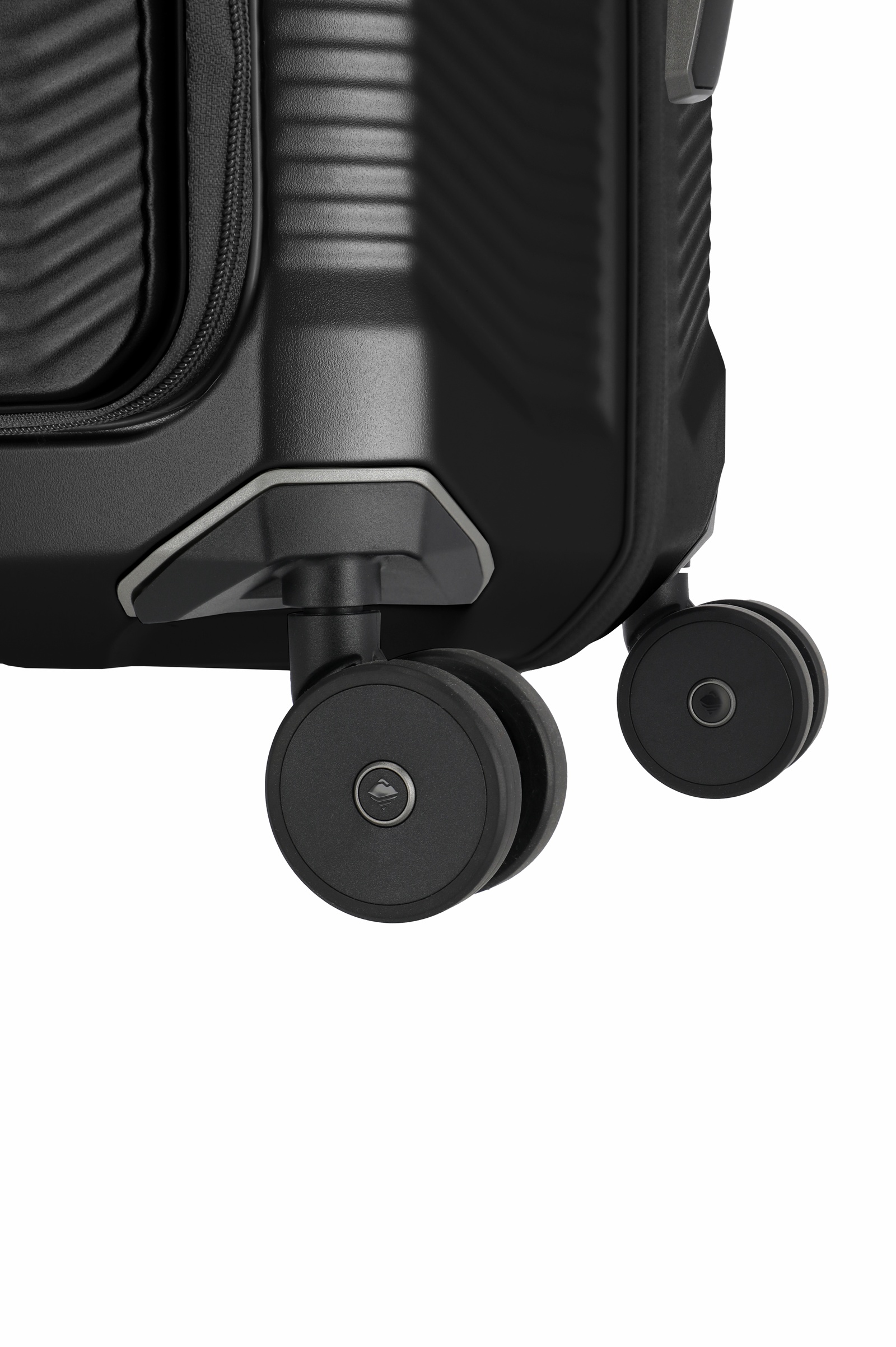 Travelite Koffer Millenium Vortasche 4 Rollen Trolley 55 cm S+ Schwarz