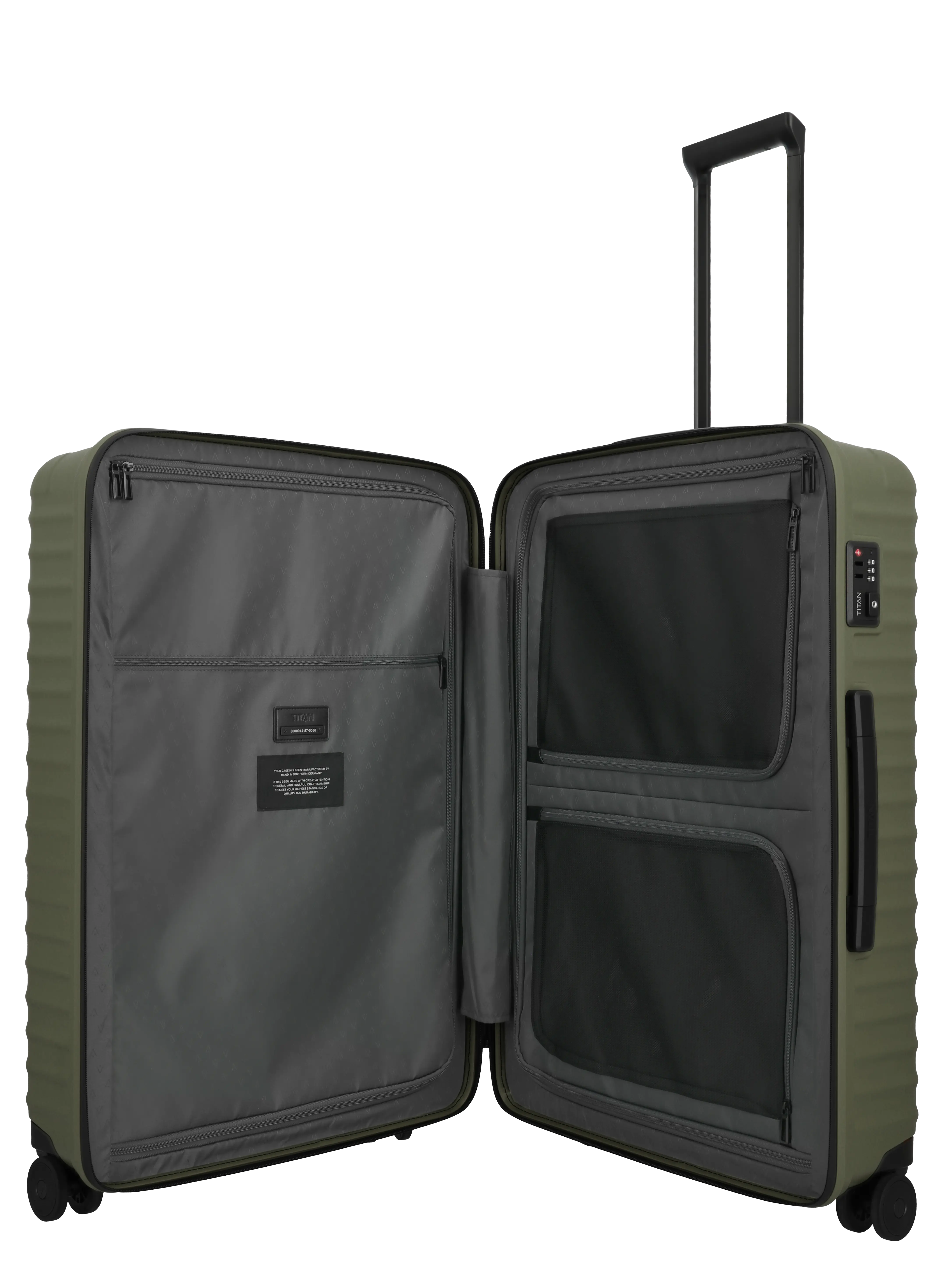 TITAN Trolley UPGRADE L 75 cm mit 4 Rollen Forest Green