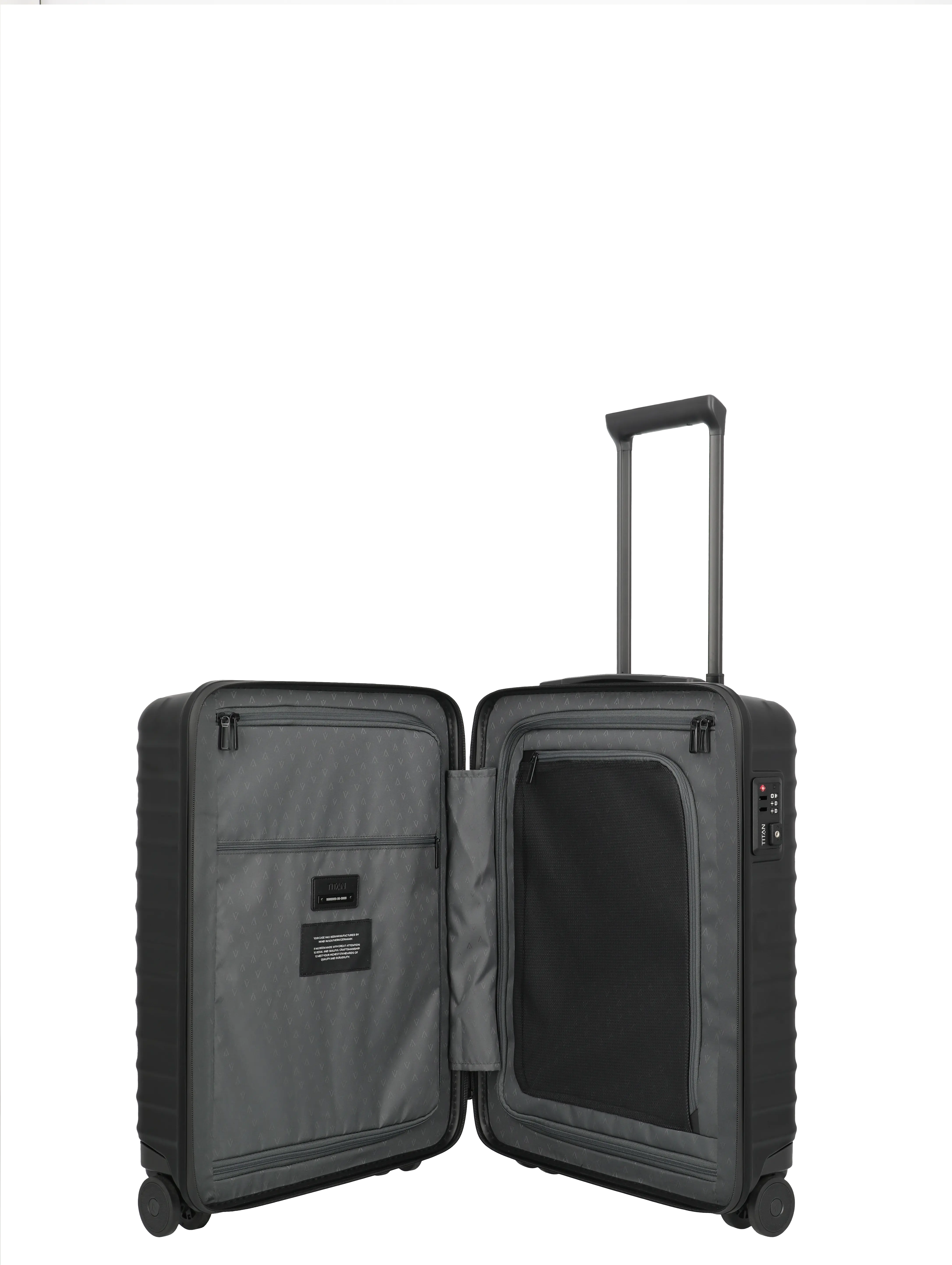 TITAN Trolley UPGRADE S 23 cm mit 4 Rollen Nightshade Black