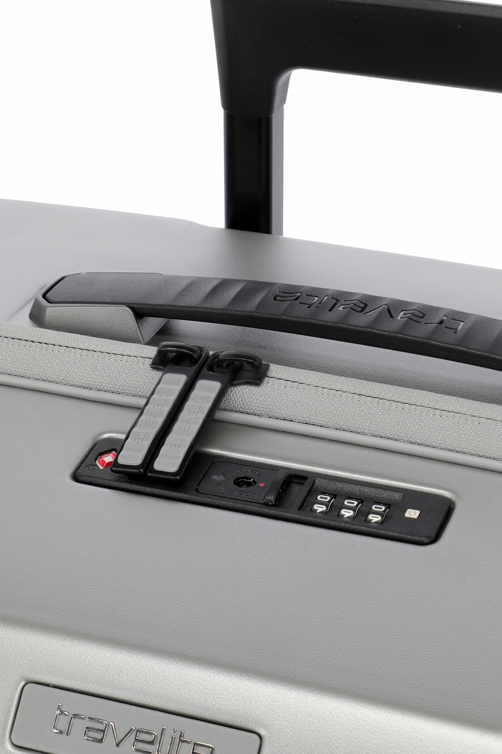 Travelite Koffer Trolley Millenium L 76 cm 4 Rollen Silber
