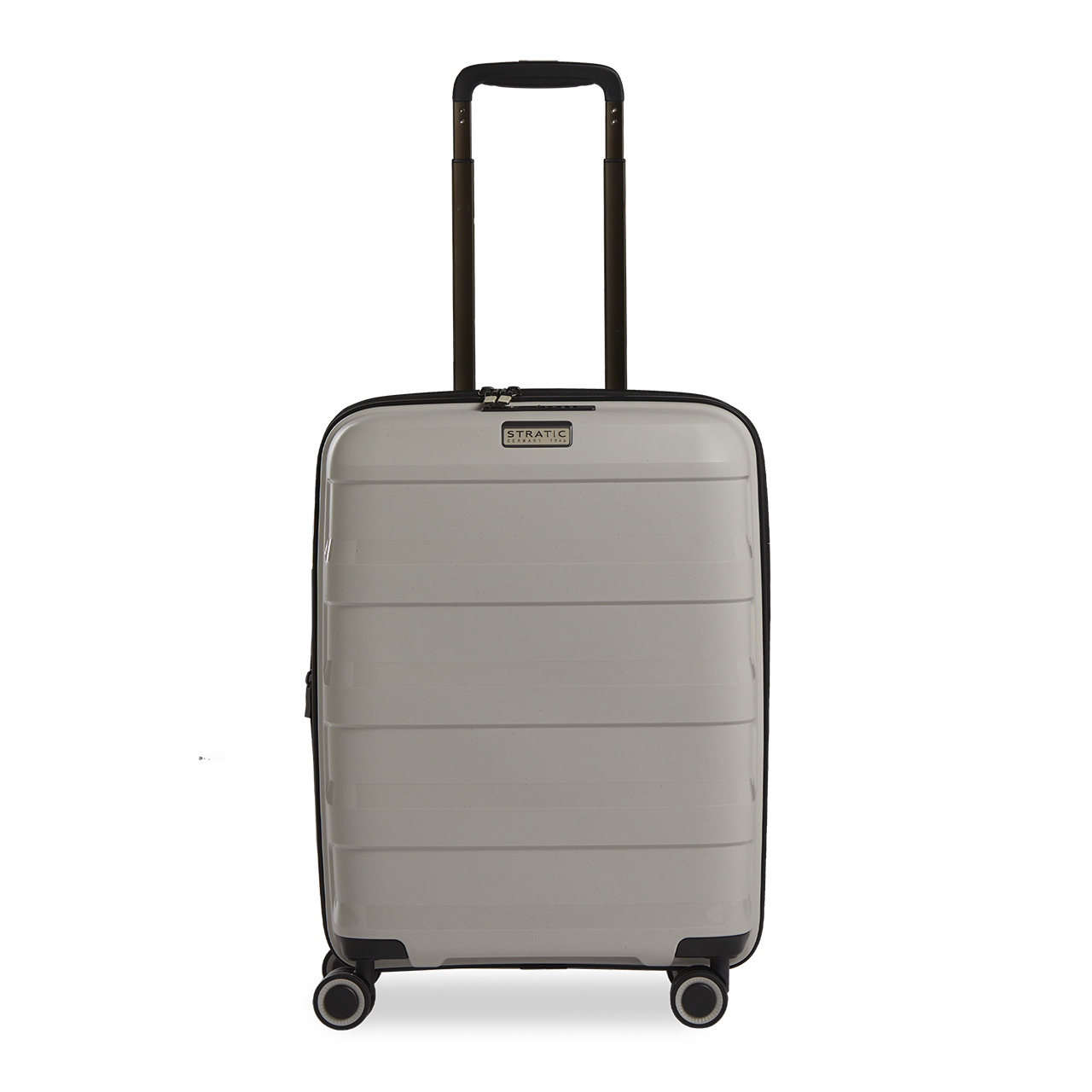 Stratic Straw Plus Trolley S 55 cm mit 4 Rollen aus Bio Kunststoff Beige