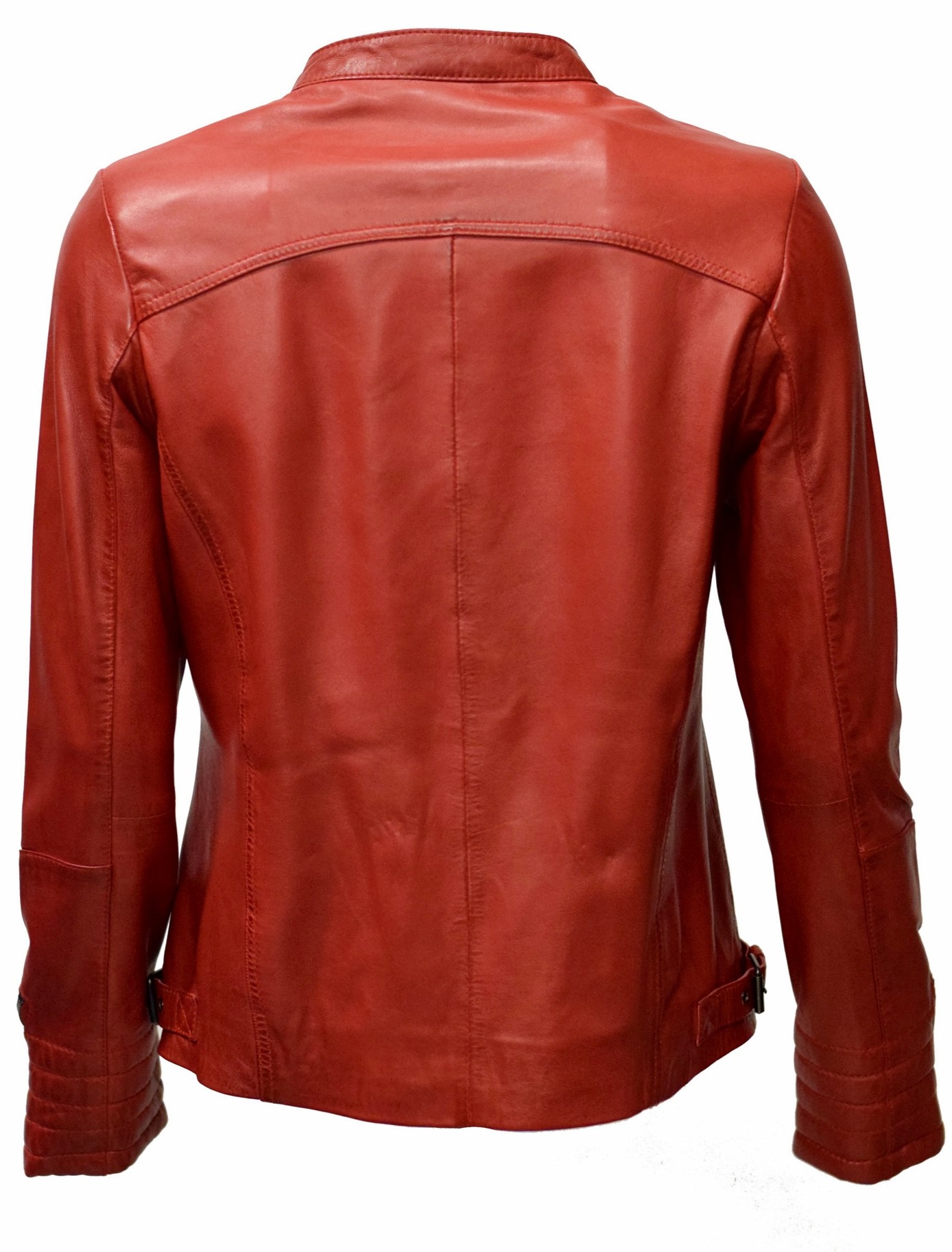Damen Lederjacke Tina washed Rot