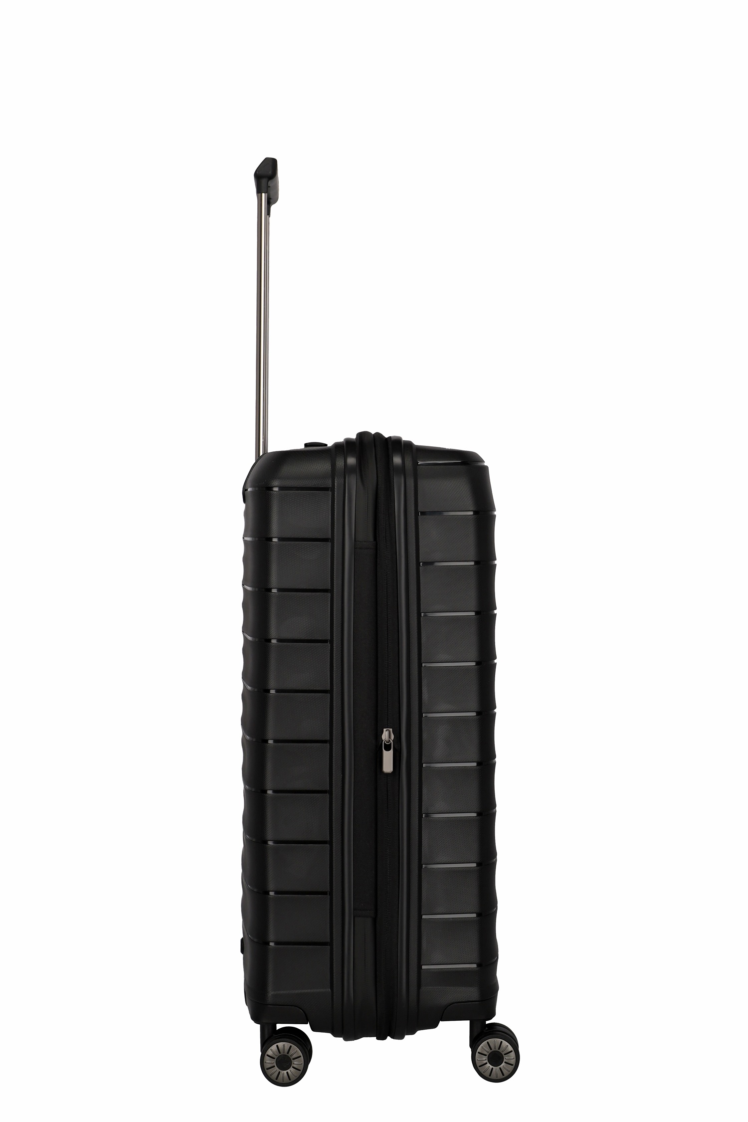 Travelite Koffer Mooby 4 Rollen Trolley M 66  cm Schwarz