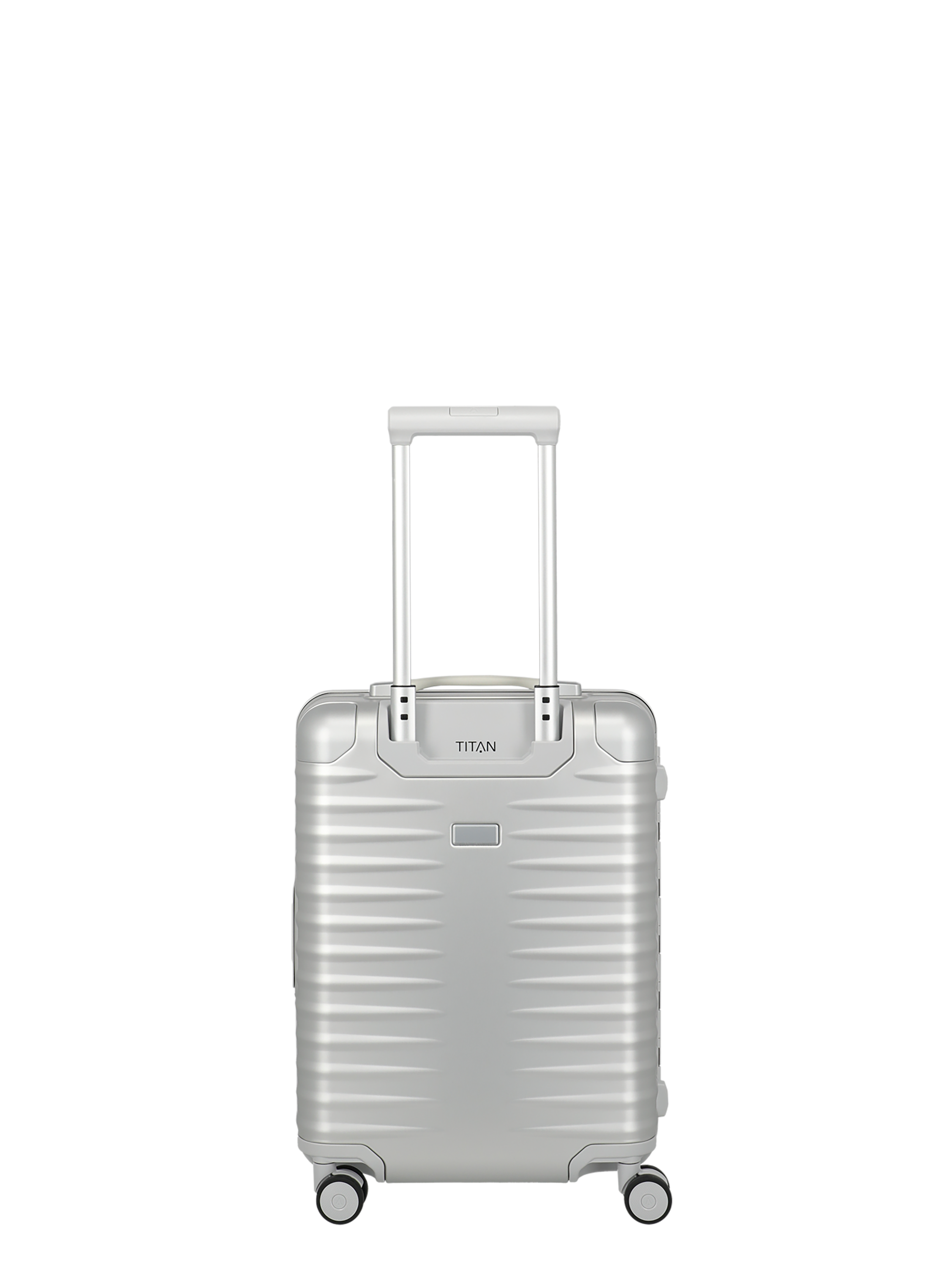 TITAN Aluminium Trolley ETERNITY S 23 cm mit 4 Rollen Silber
