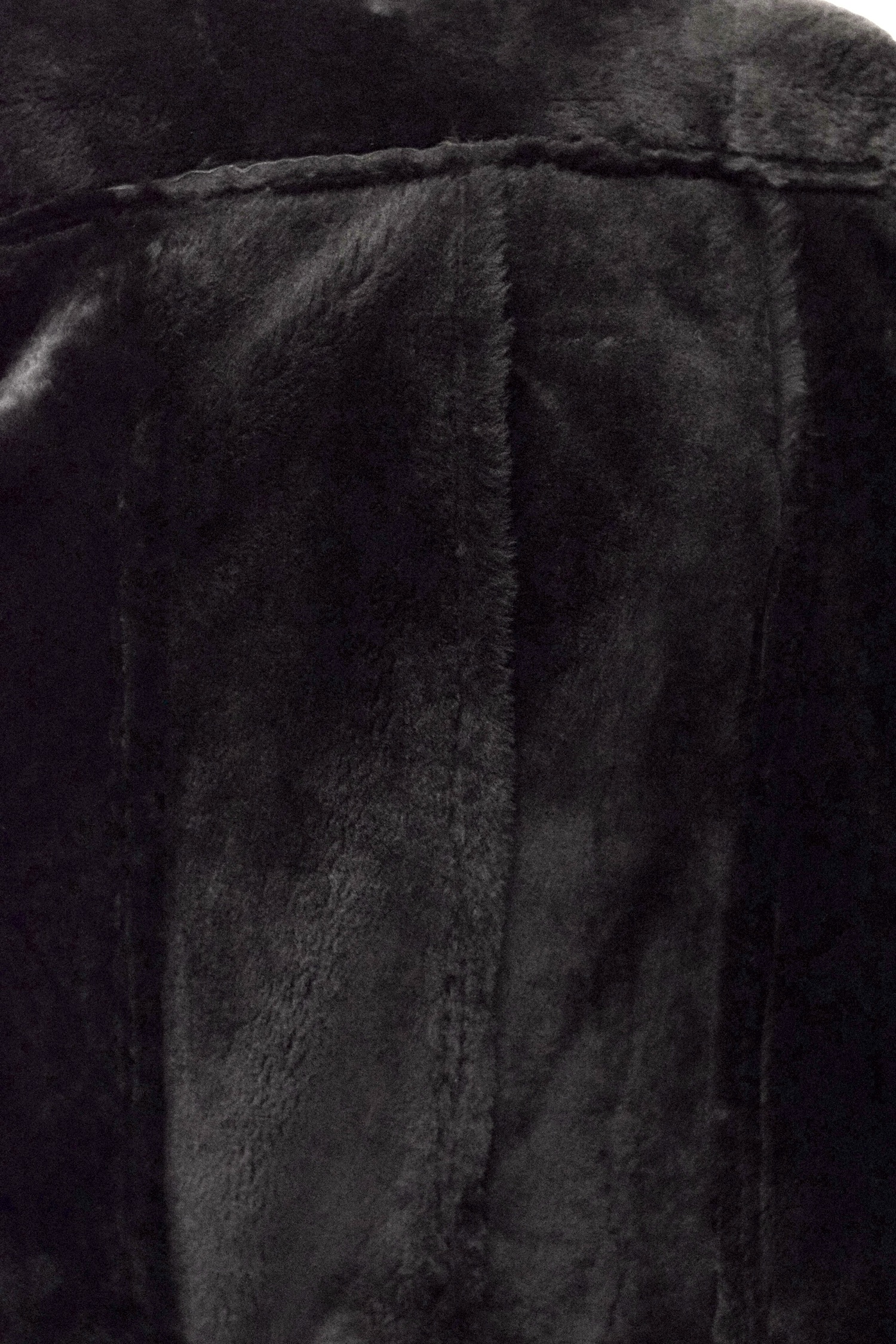 Herren Lammfelljacke Nellson in Braun Schwarzbraun