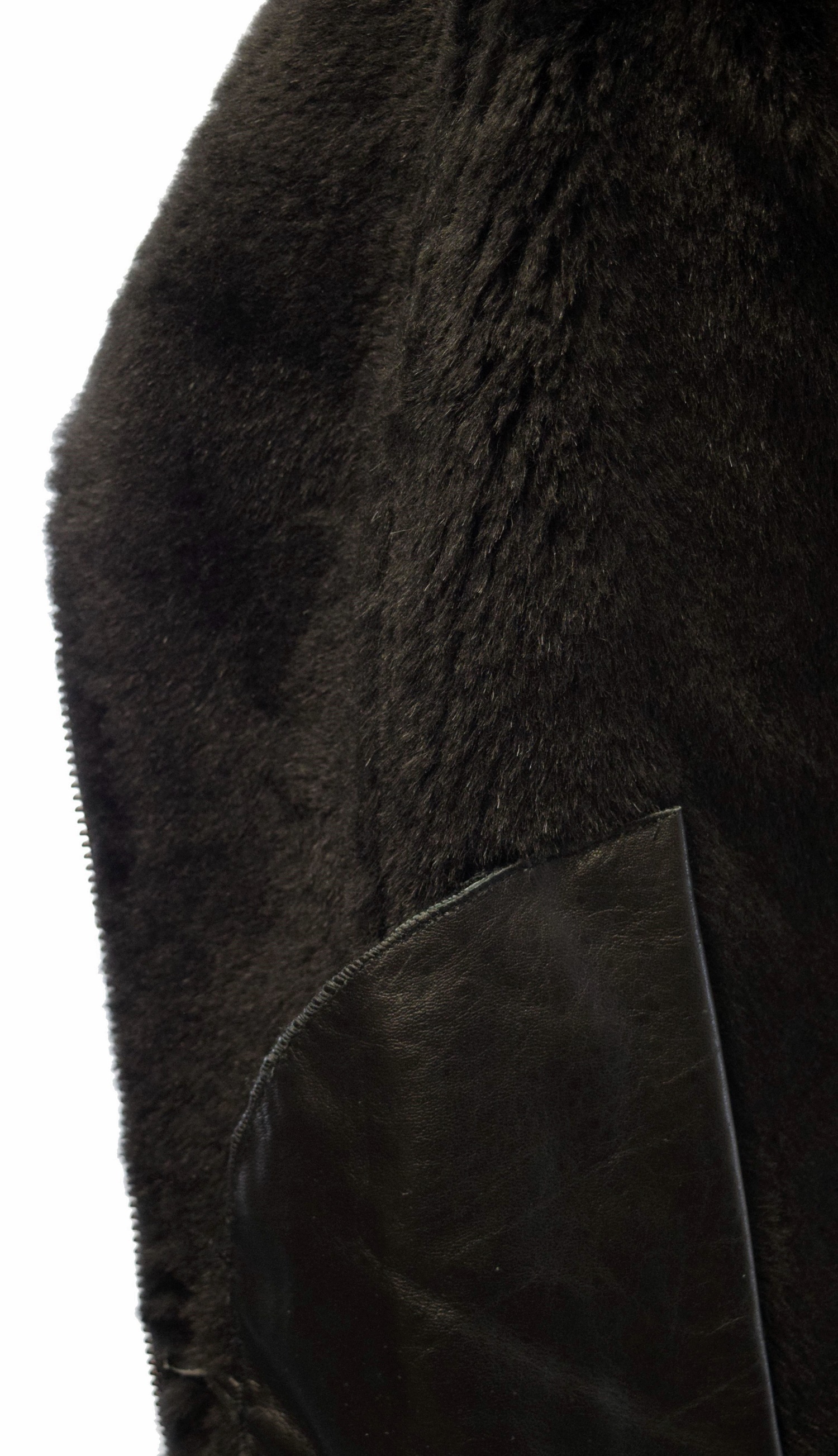 Damen Lammfelljacke Carla Shearling Schwarz
