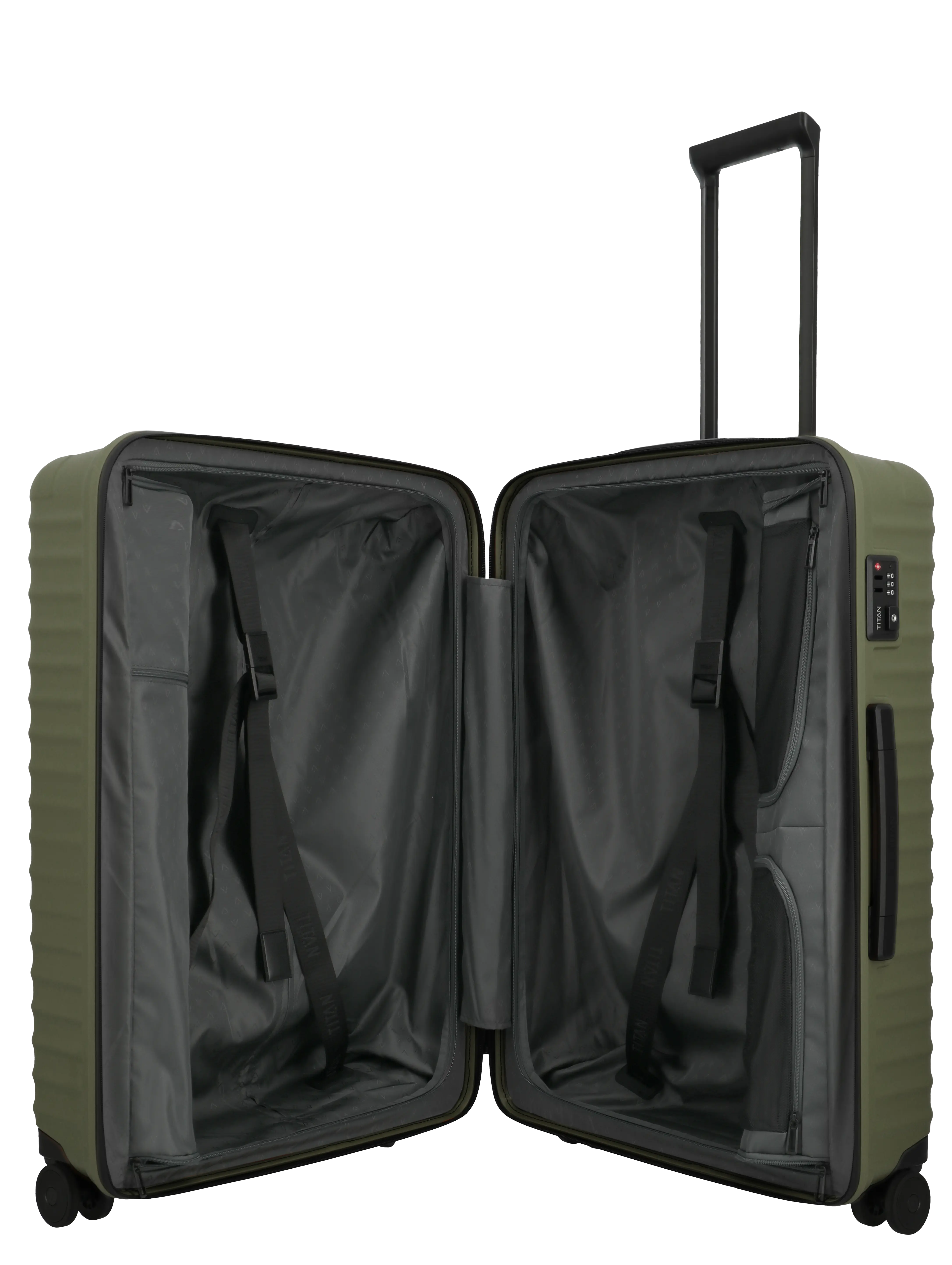 TITAN Trolley UPGRADE L 75 cm mit 4 Rollen Forest Green