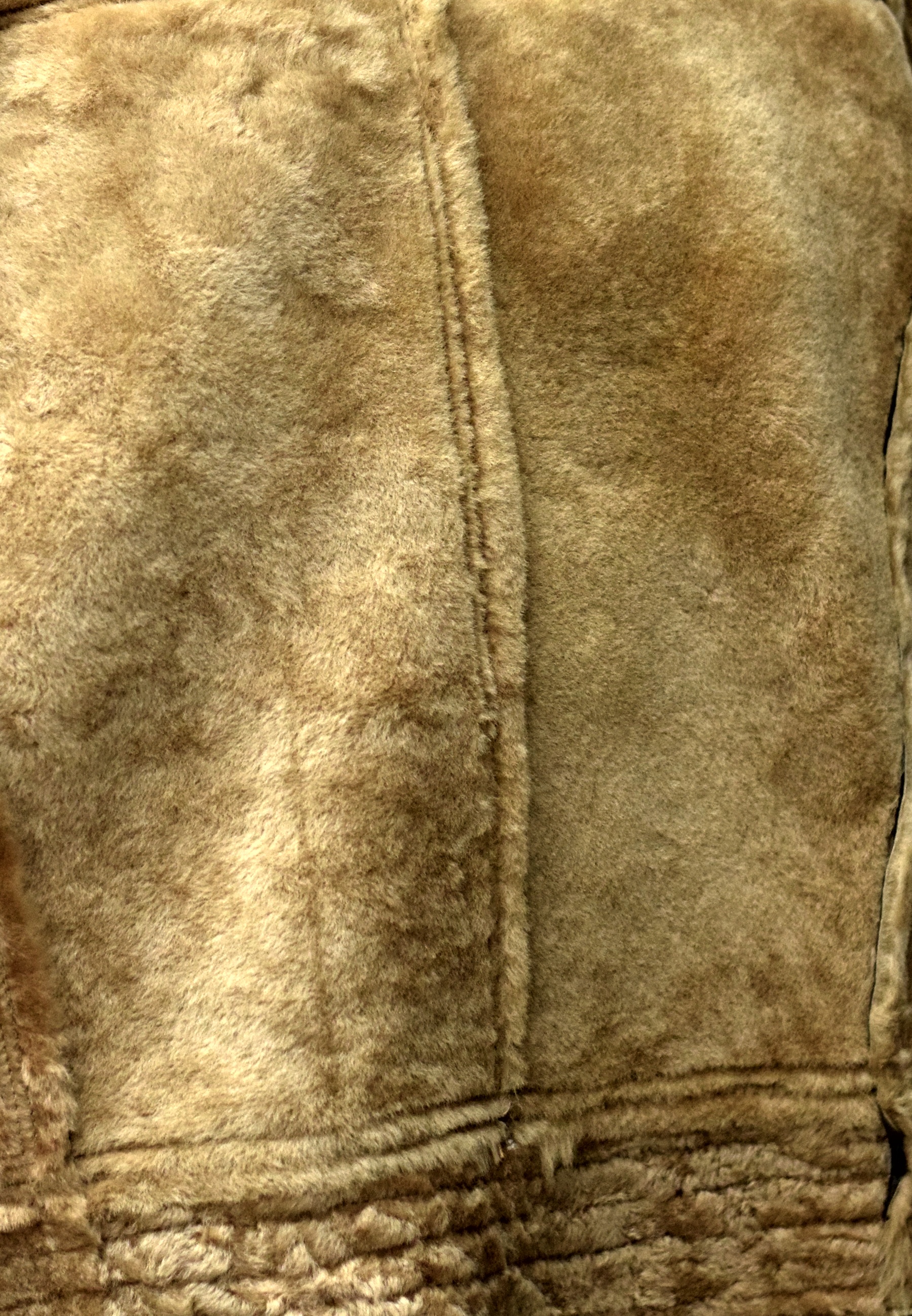 Herren Lammfelljacke Bomber Mark in vintage Graubraun