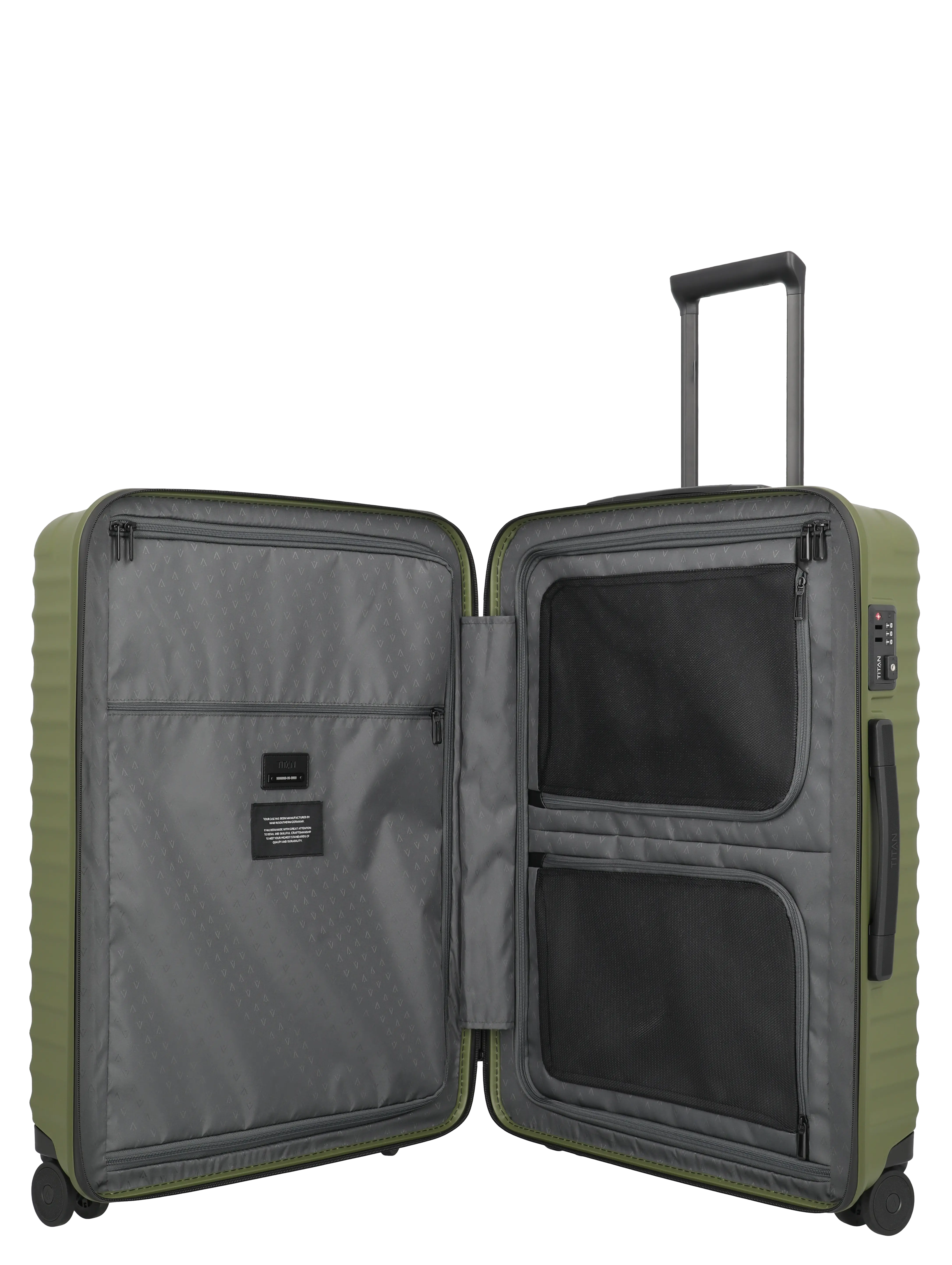 TITAN Trolley UPGRADE M+ 69 cm mit 4 Rollen Forest Green