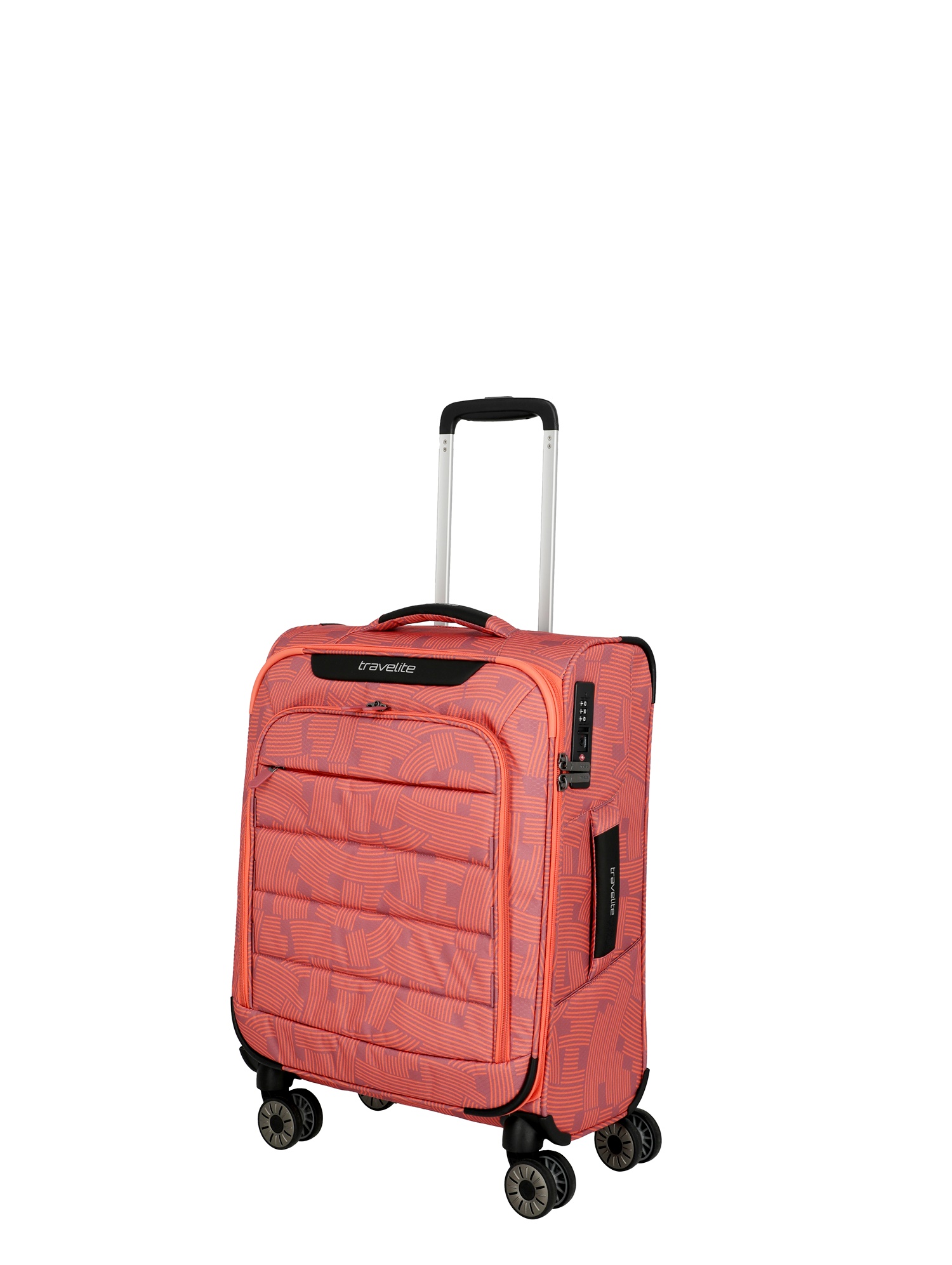Travelite Trolley SKAII S 55 cm mit 4 Rollen Peach Edition