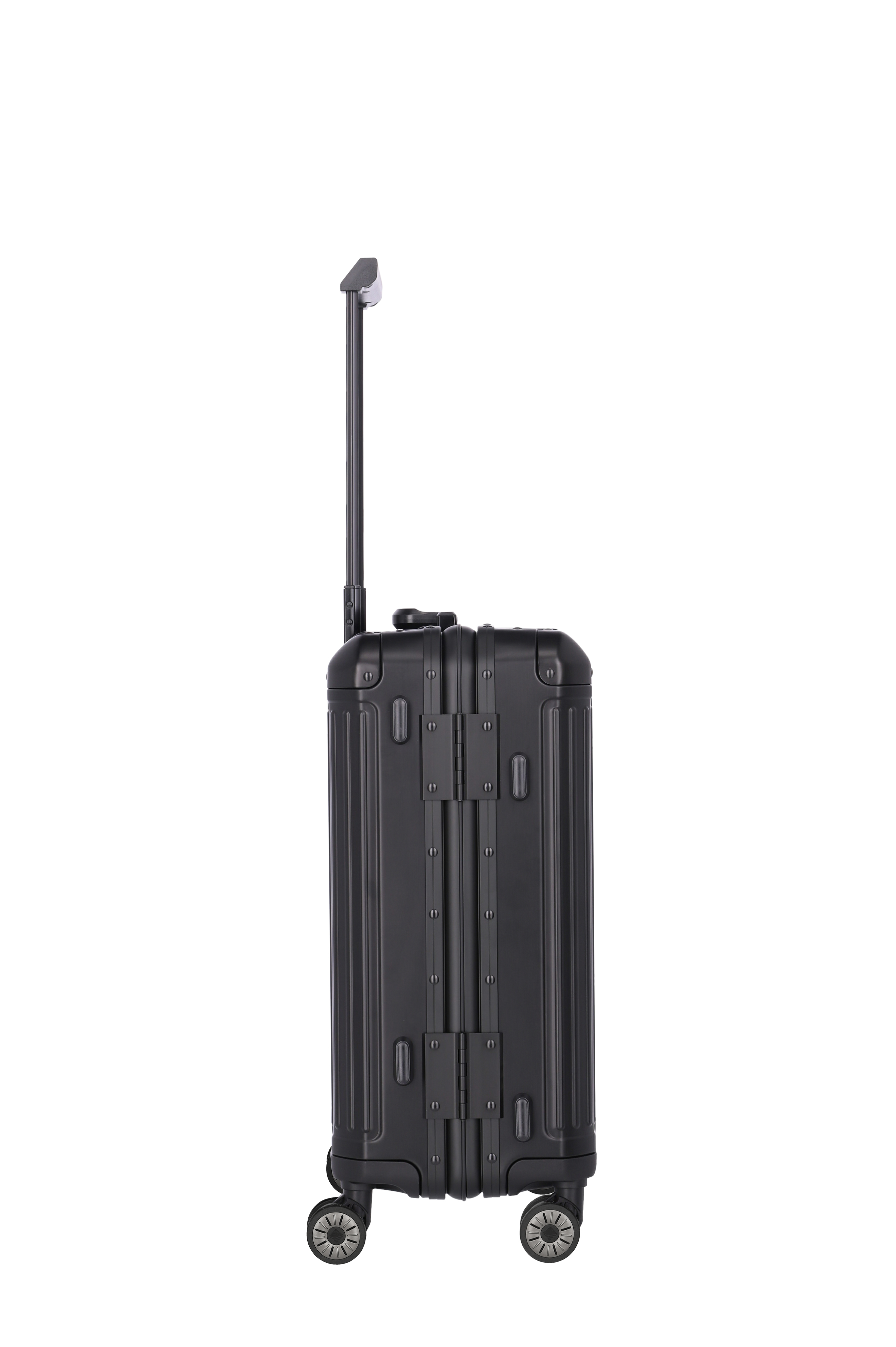 Travelite Aluminium Trolley Next S 55 cm mit 4 Rollen Schwarz
