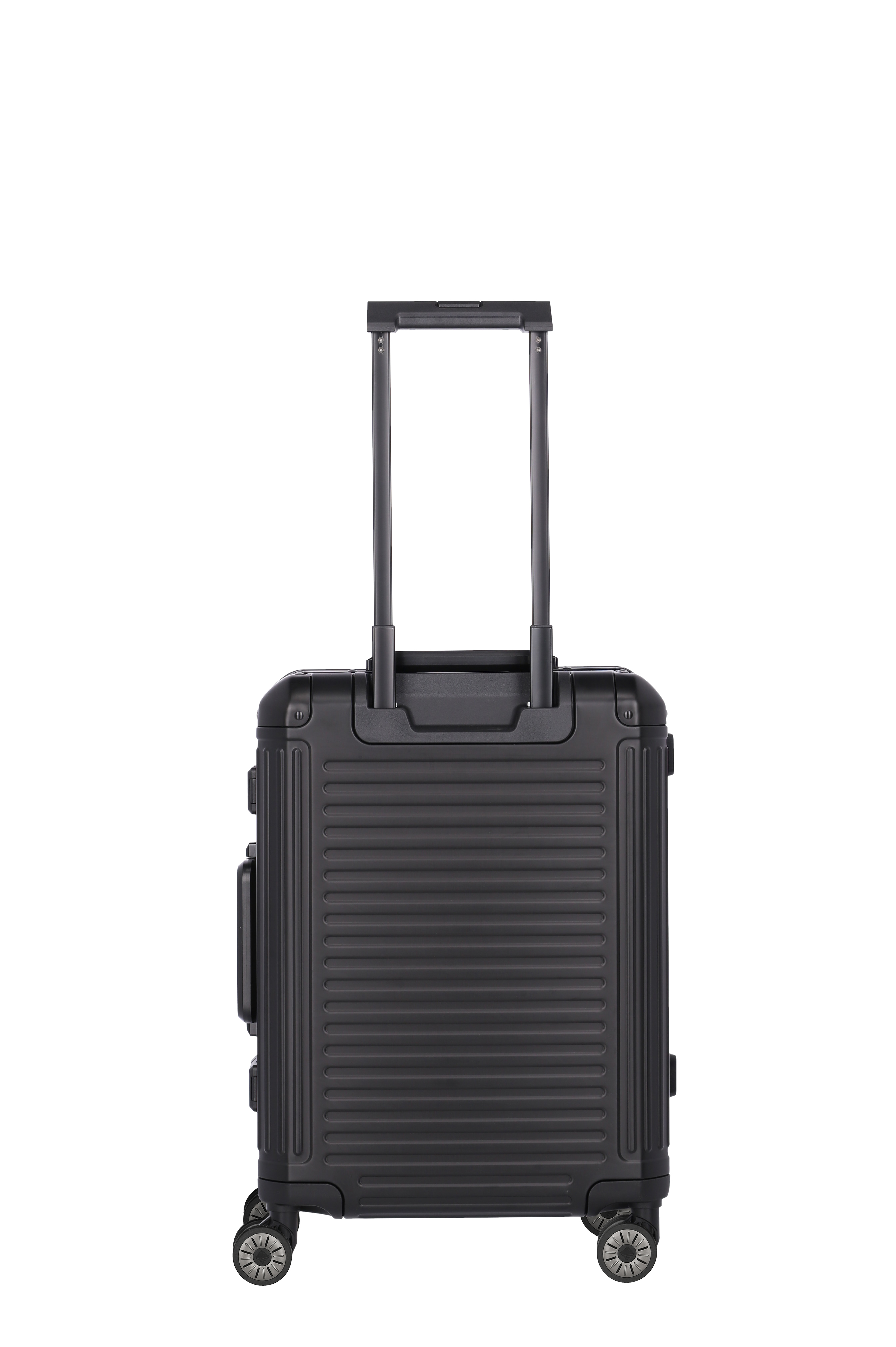 Travelite Aluminium Trolley Next S 55 cm mit 4 Rollen Schwarz