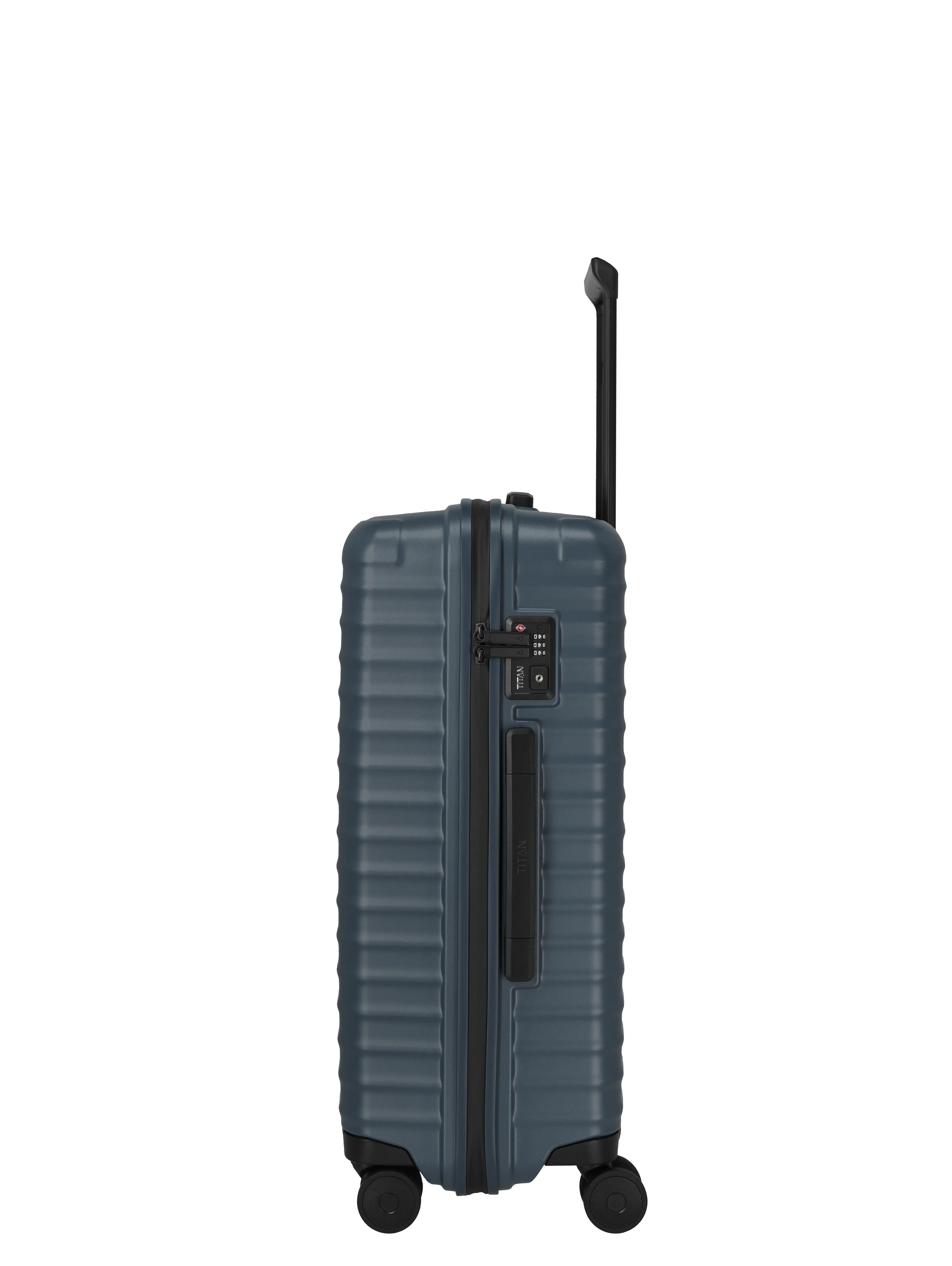 TITAN Trolley UPGRADE M+ 69 cm mit 4 Rollen Midnight Blue