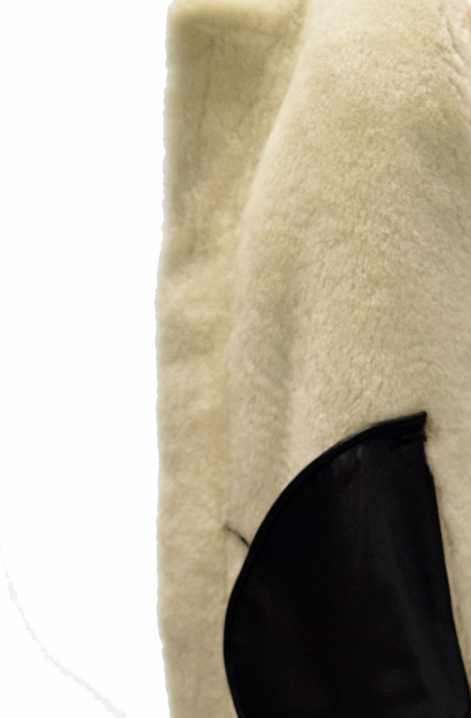 Herren Lammfelljacke Bombardier in Marrone Braun