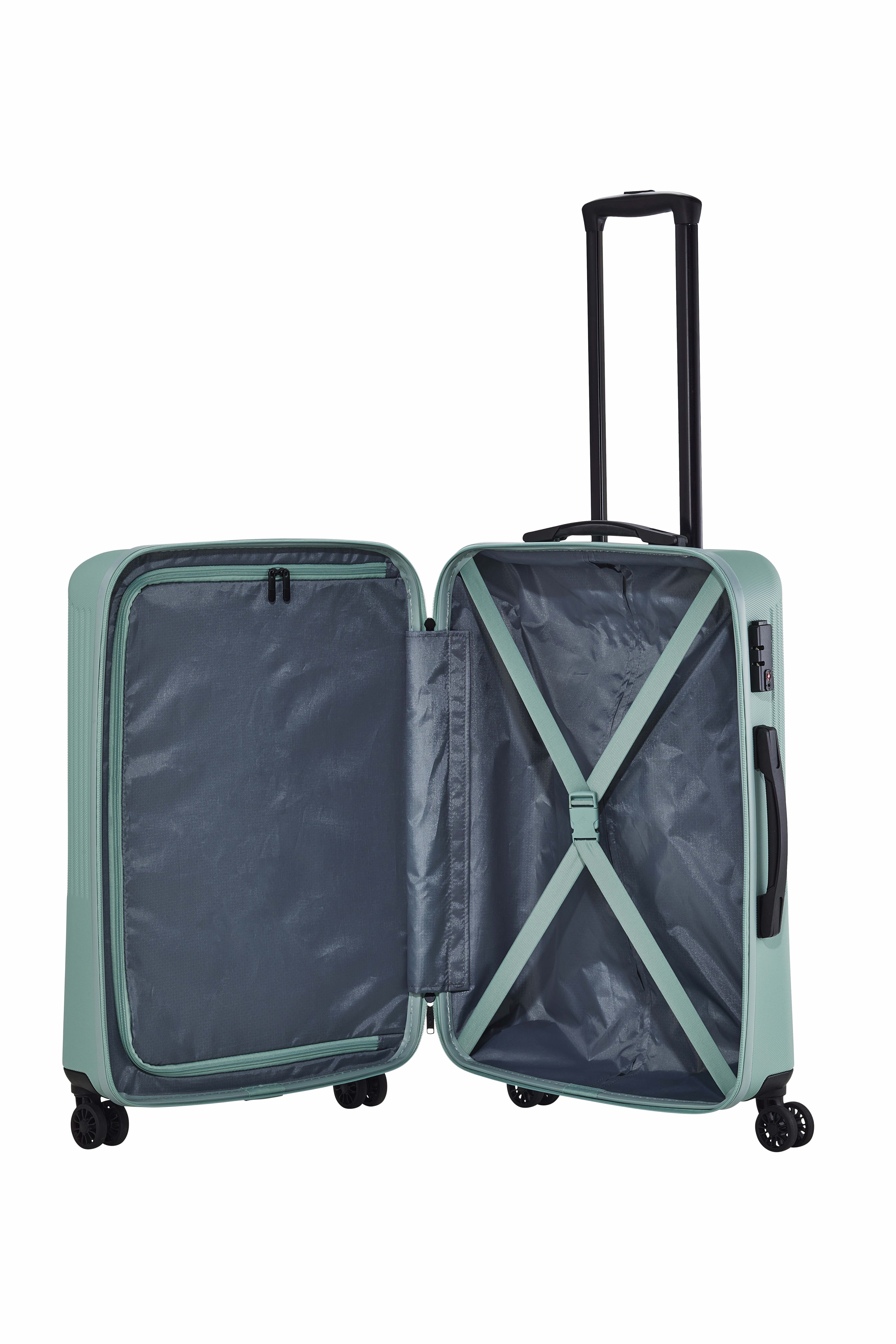 Travelite Trolley Bali M 67 cm mit 4 Rollen in Mint
