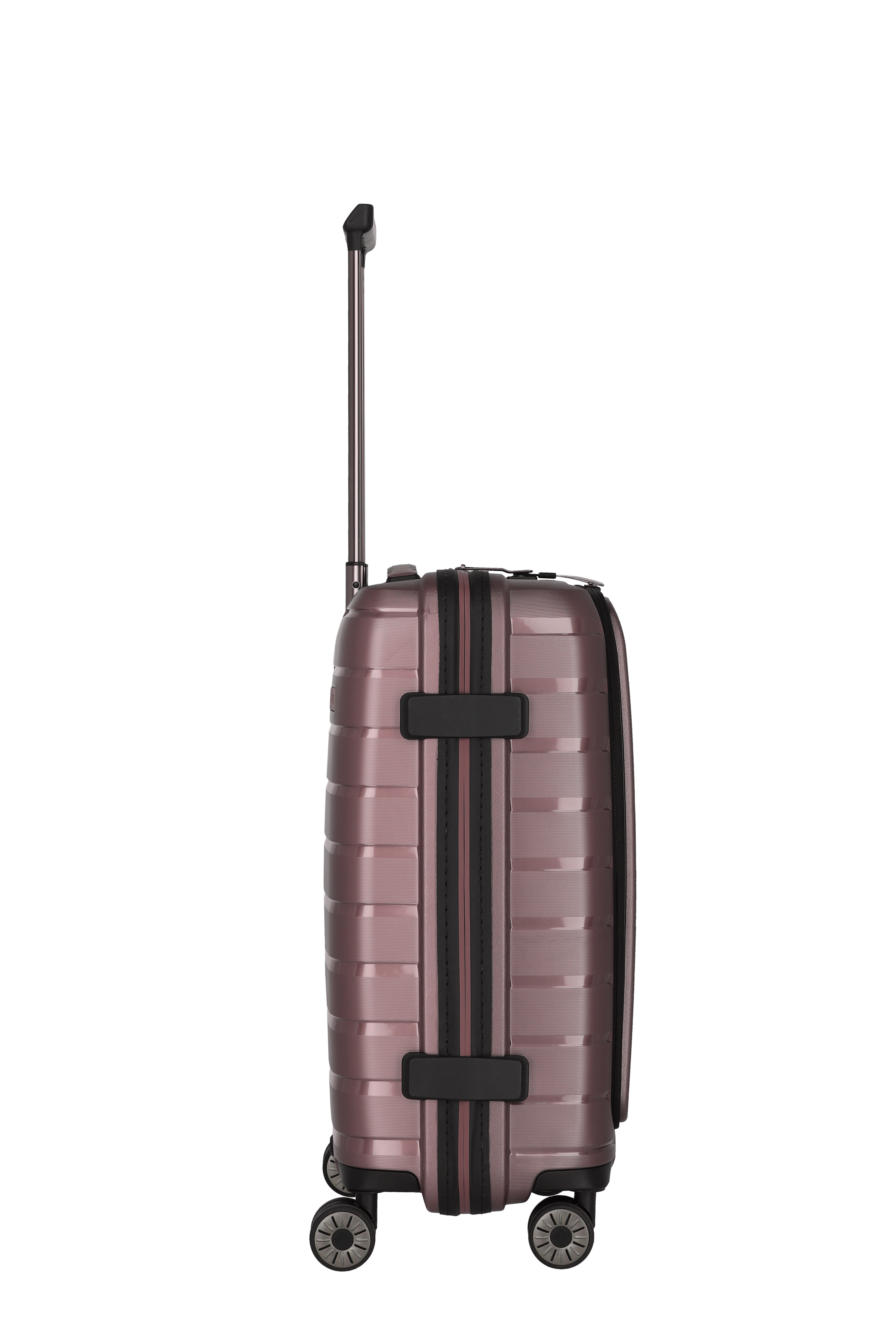 Travelite Koffer Air Base Vortasche 4 Rollen Trolley 55 cm S+ Flieder