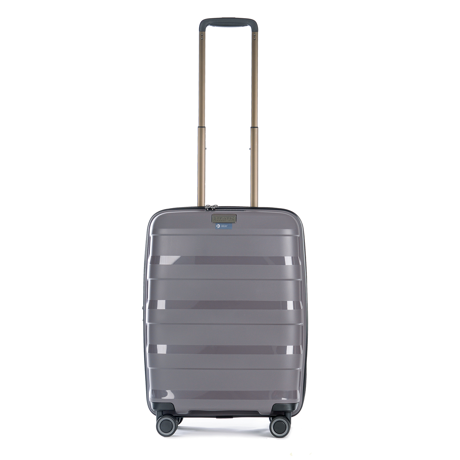 Stratic Straw Plus Trolley S 55 cm mit 4 Rollen aus Bio Kunststoff Dark Grey