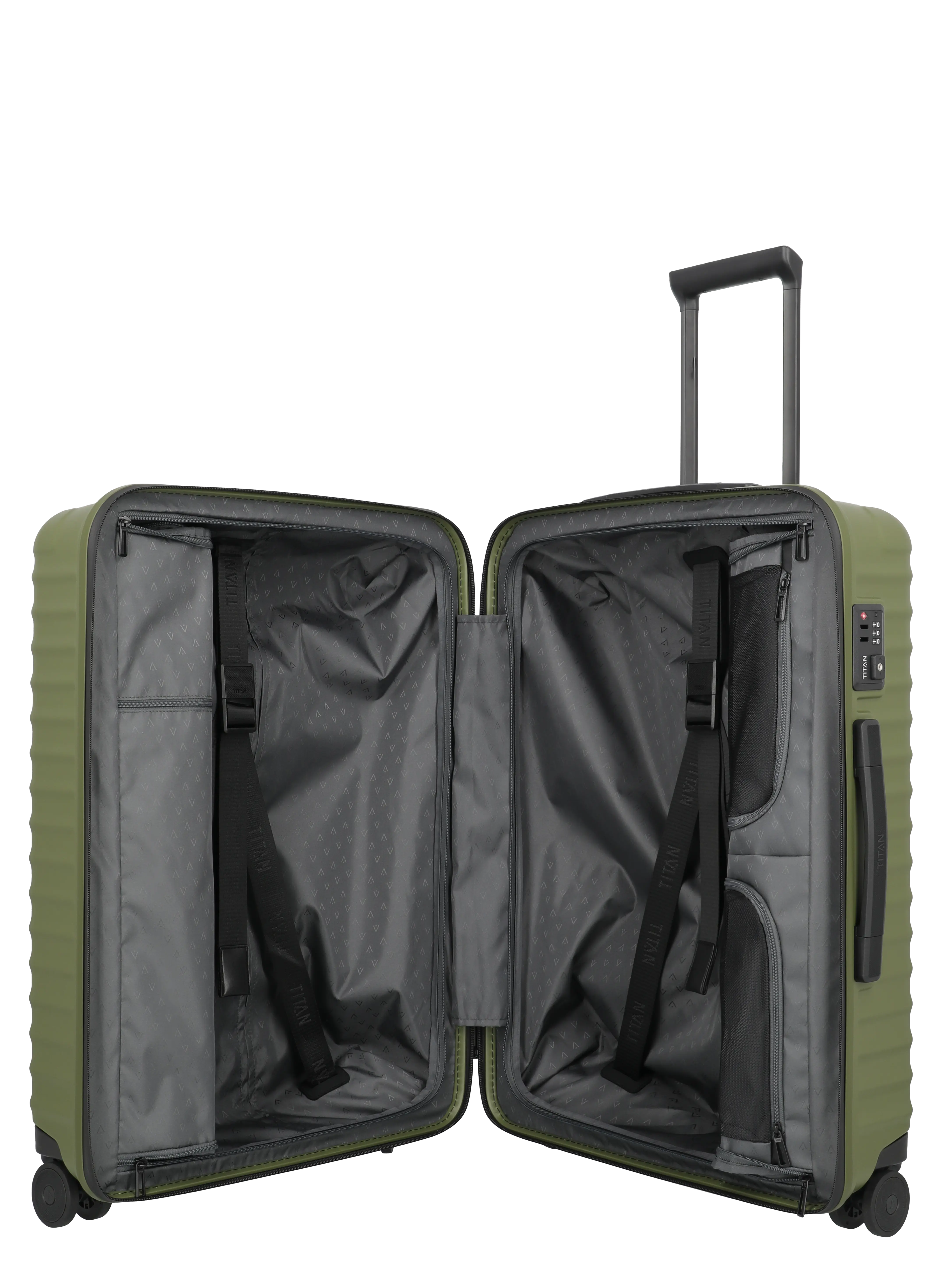 TITAN Trolley UPGRADE M+ 69 cm mit 4 Rollen Forest Green