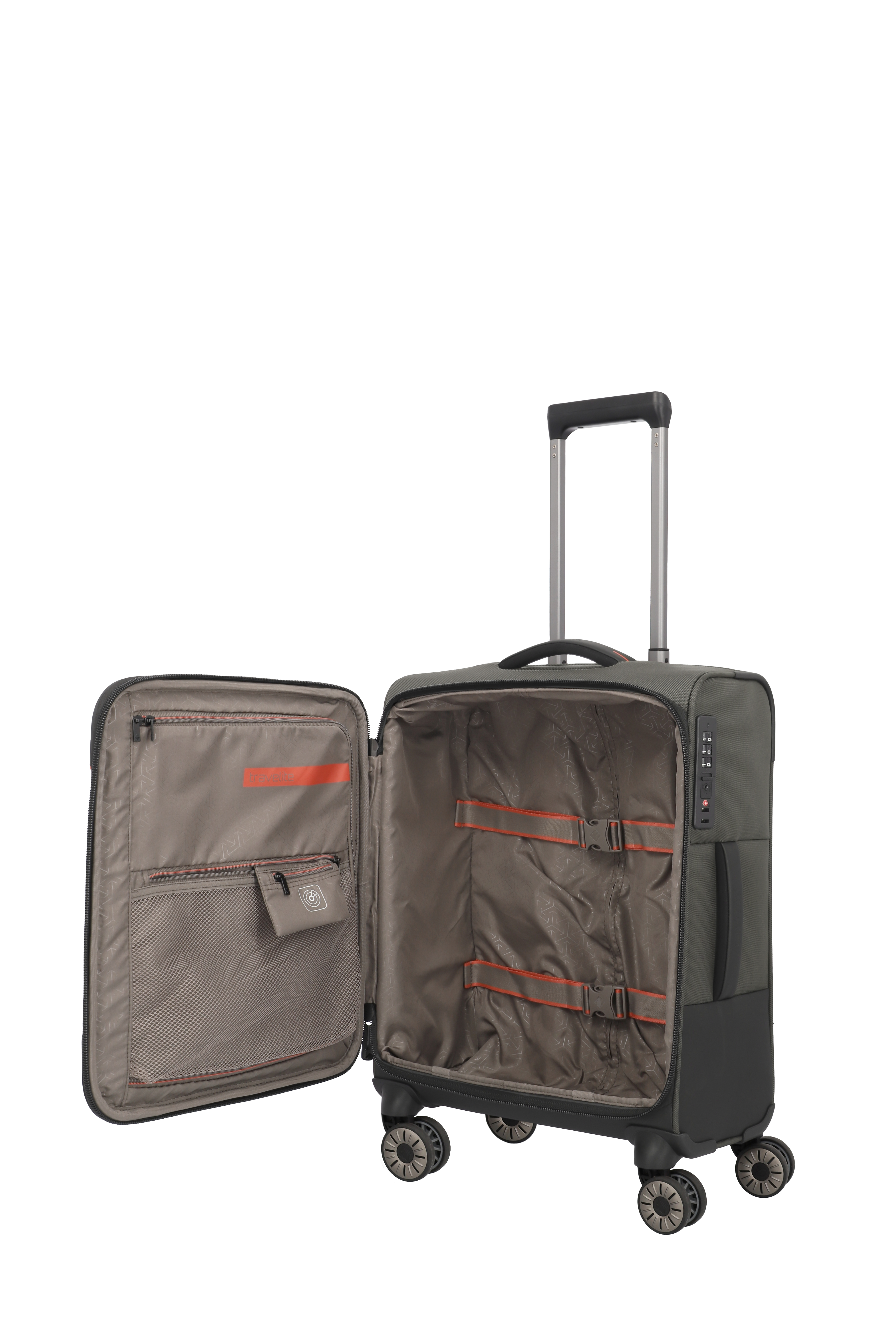 Travelite Trolley Crosslite S 55 cm 4 Rollen Oliv