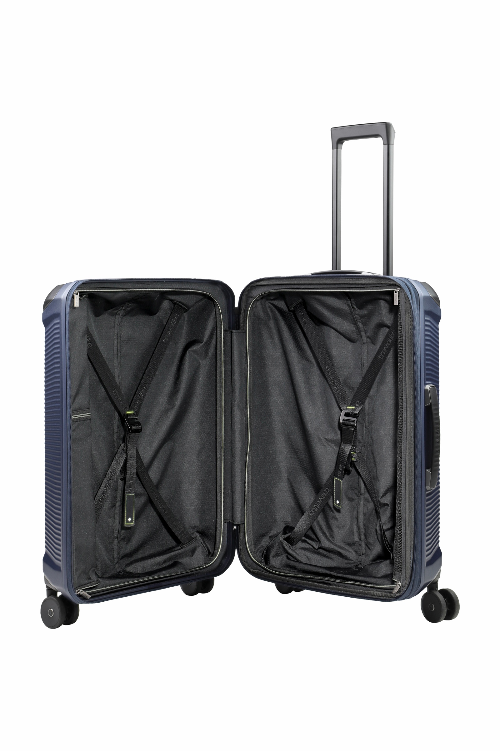 Travelite Koffer Trolley Millenium M 67 cm 4 Rollen Navy