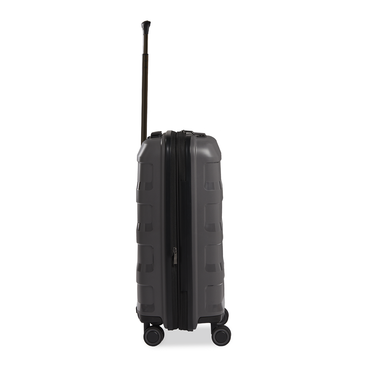 Stratic Straw Plus Trolley S 55 cm mit 4 Rollen aus Bio Kunststoff Dark Grey