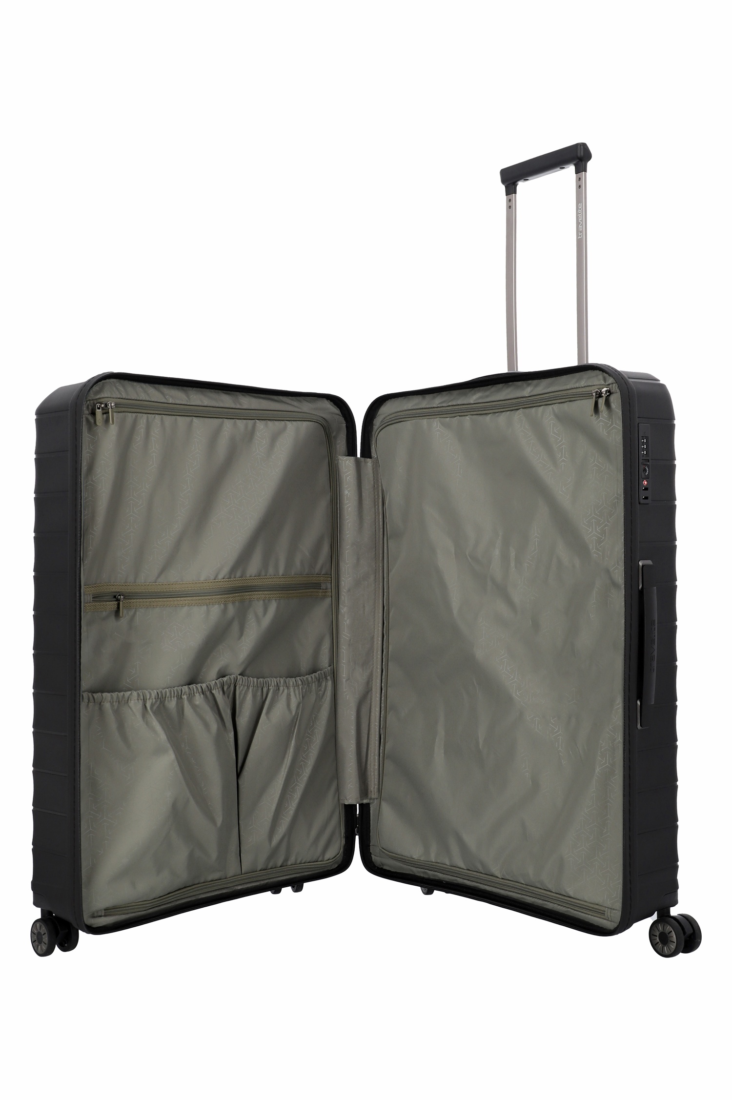 Travelite Koffer Mooby 4 Rollen Trolley L 77 cm  Schwarz