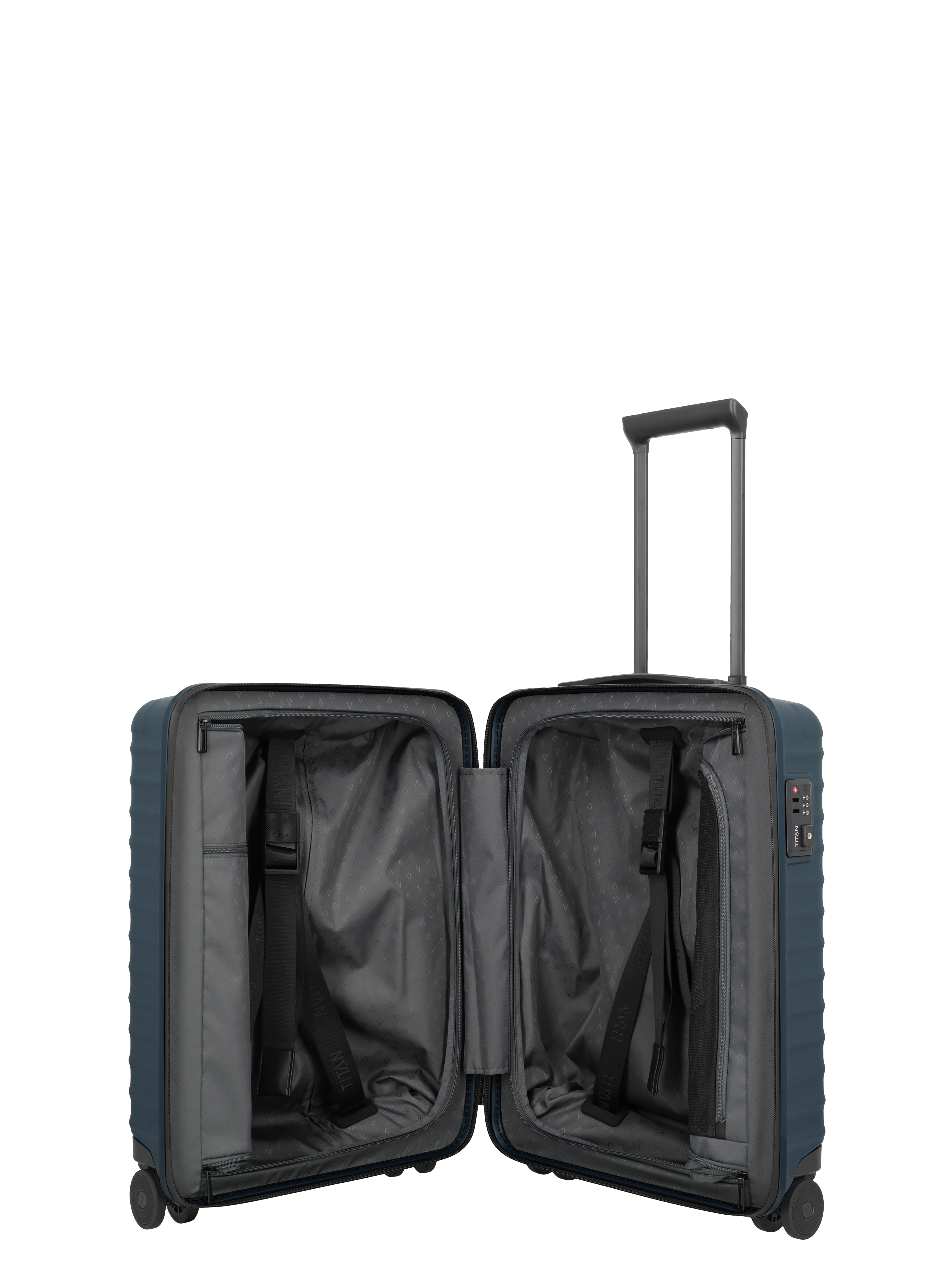 TITAN Trolley UPGRADE S 23 cm mit 4 Rollen Midnight Blue