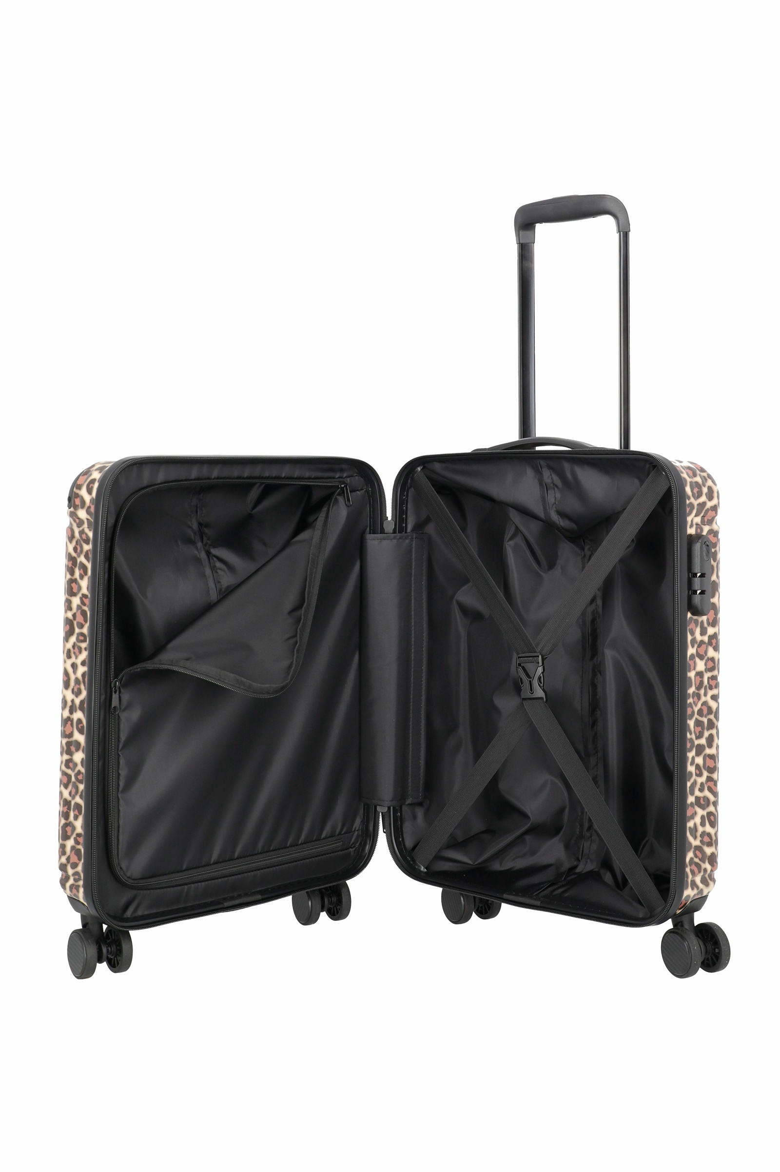 Travelite Trolley Cruise S 55 cm mit 4 Rollen Leopard