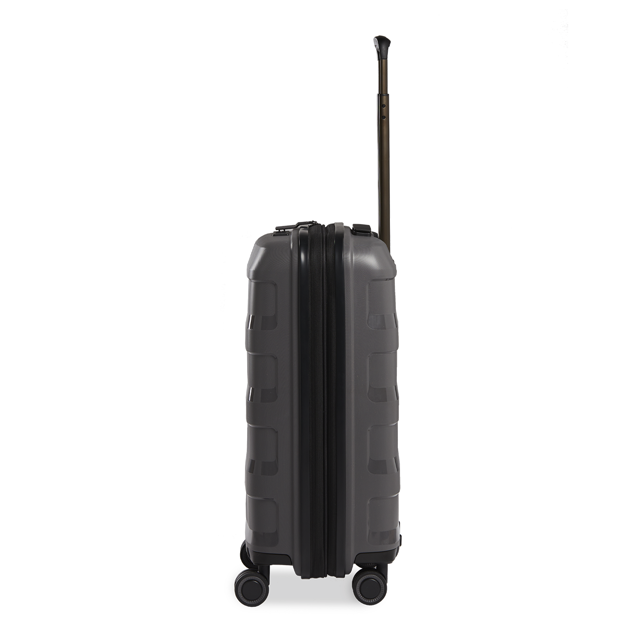 Stratic Straw Plus Trolley S 55 cm mit 4 Rollen aus Bio Kunststoff Dark Grey