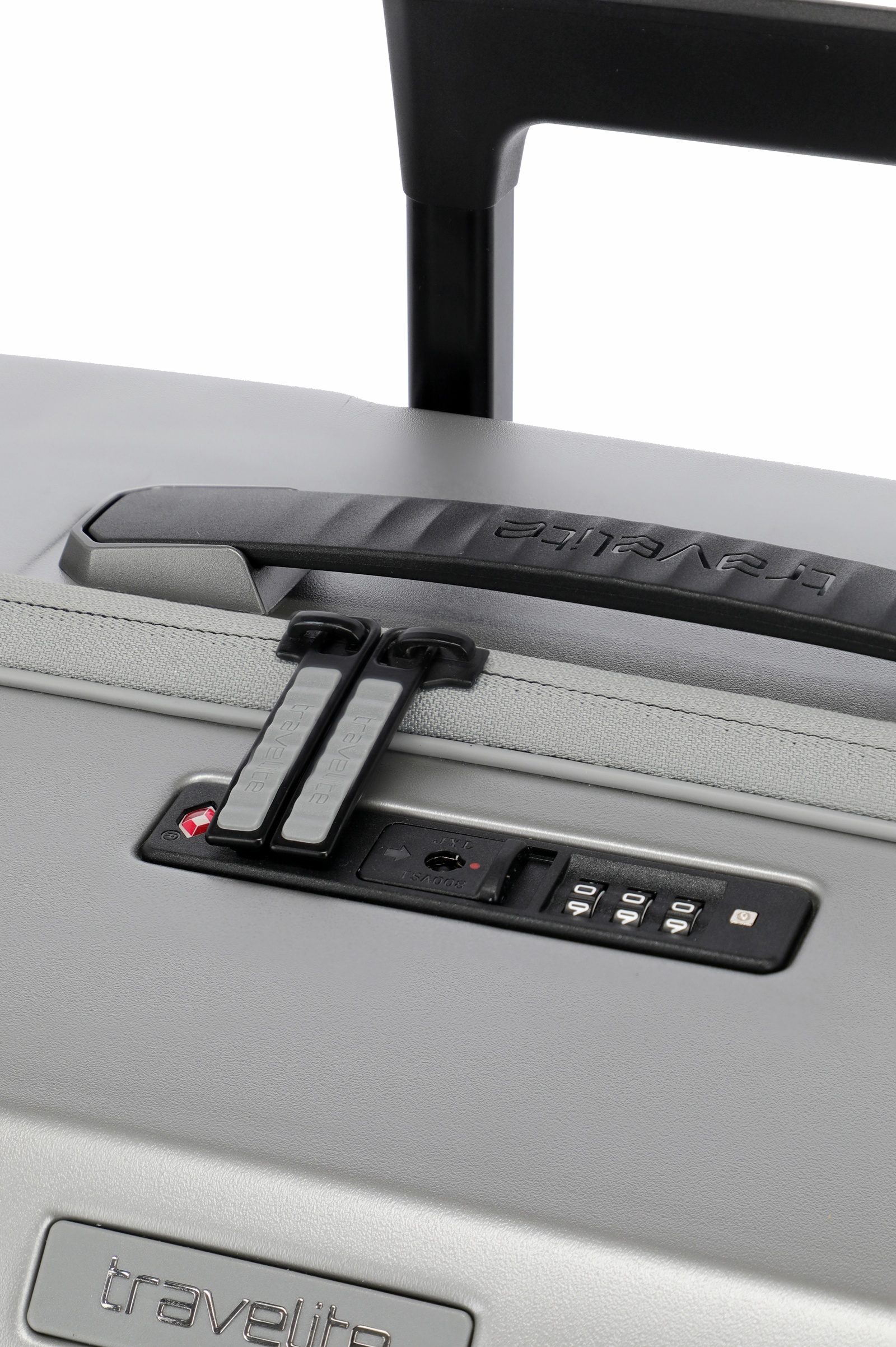 Travelite Koffer Trolley Millenium M 67 cm 4 Rollen Silber