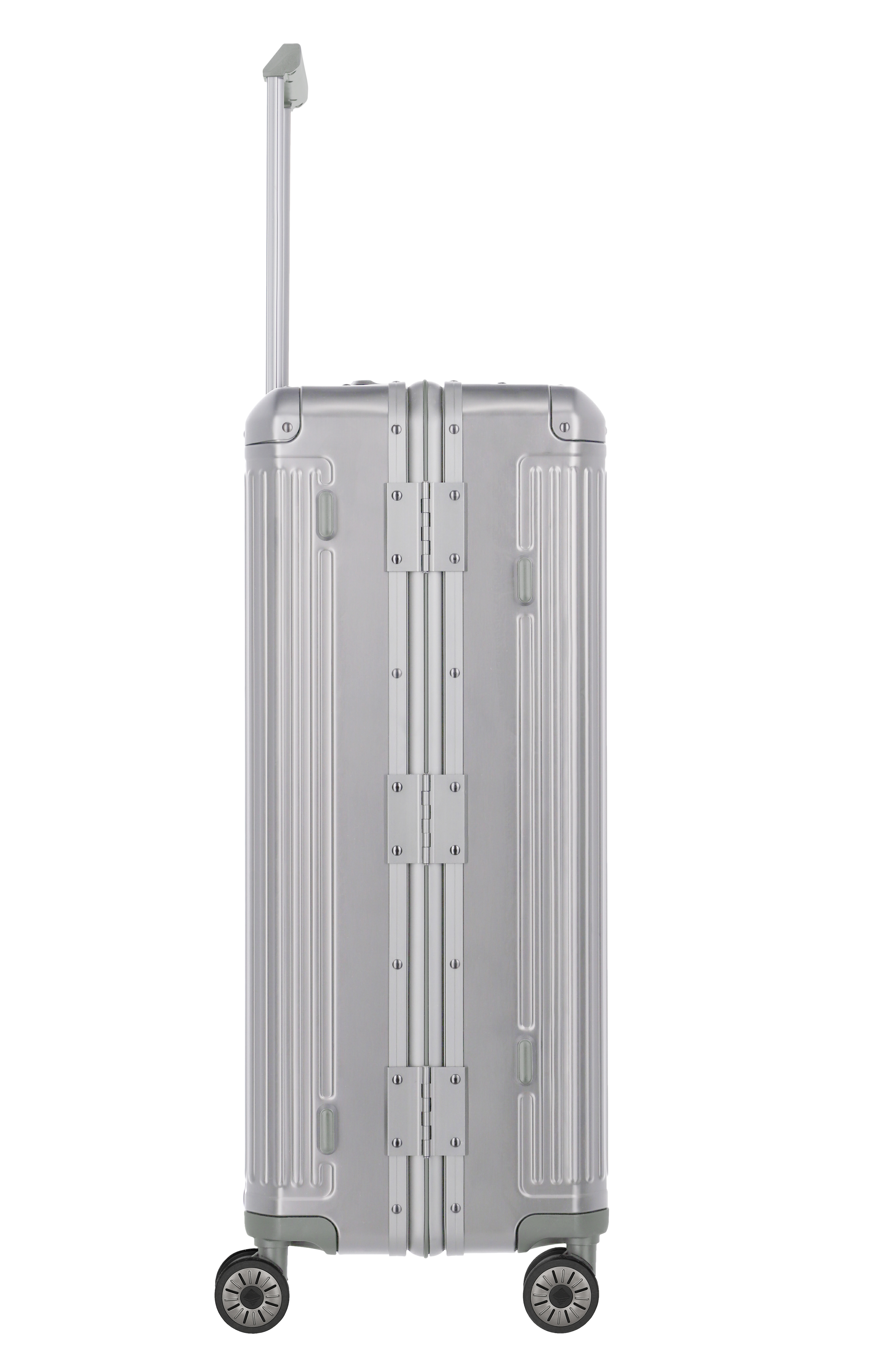 *Travelite Aluminium Trolley Next L 77 cm mit 4 Rollen Silber