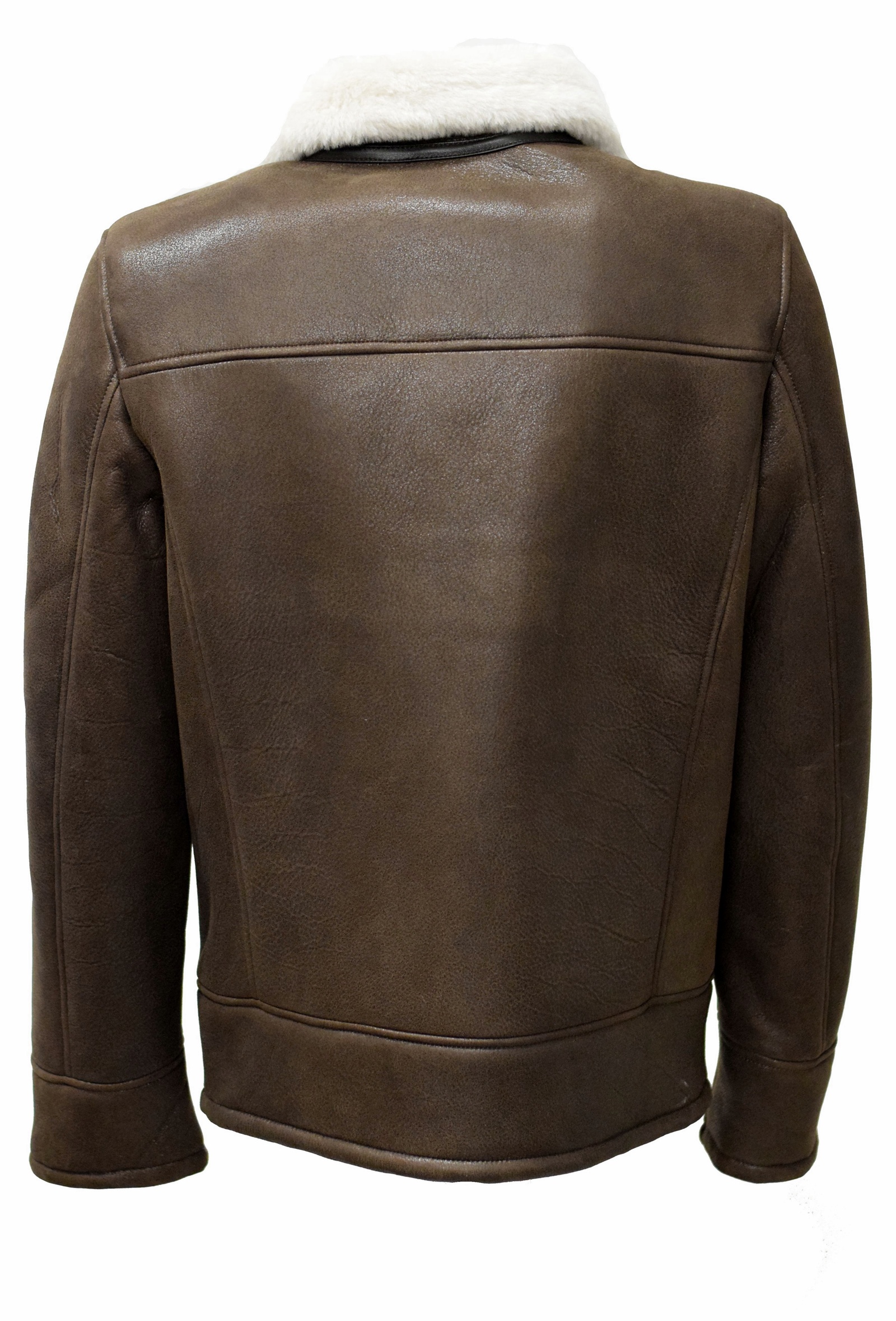 Herren Lammfelljacke Kylian in Marrone Braun
