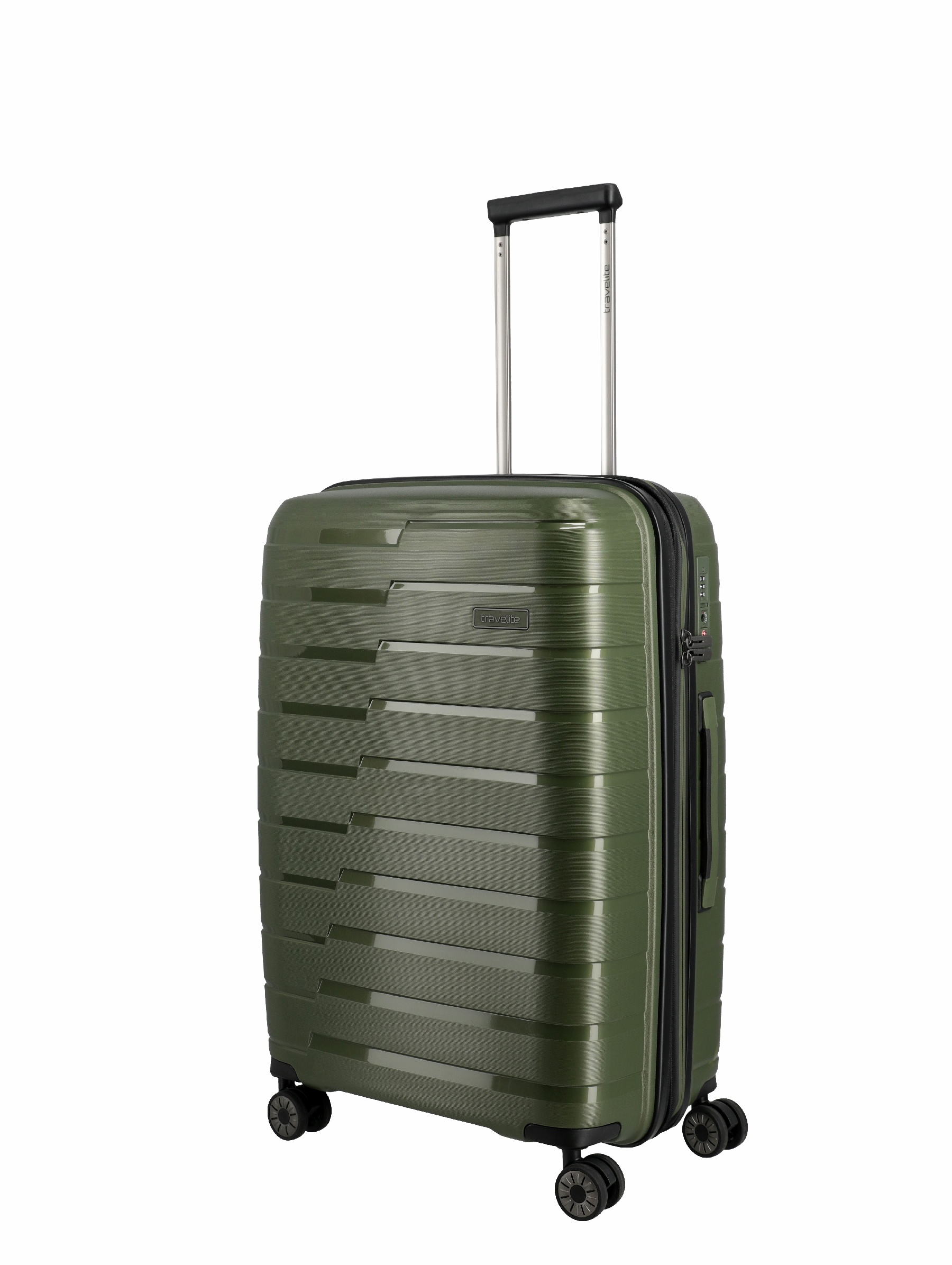 Travelite Koffer Air Base 4 Rollen Trolley M 67  cm Olive