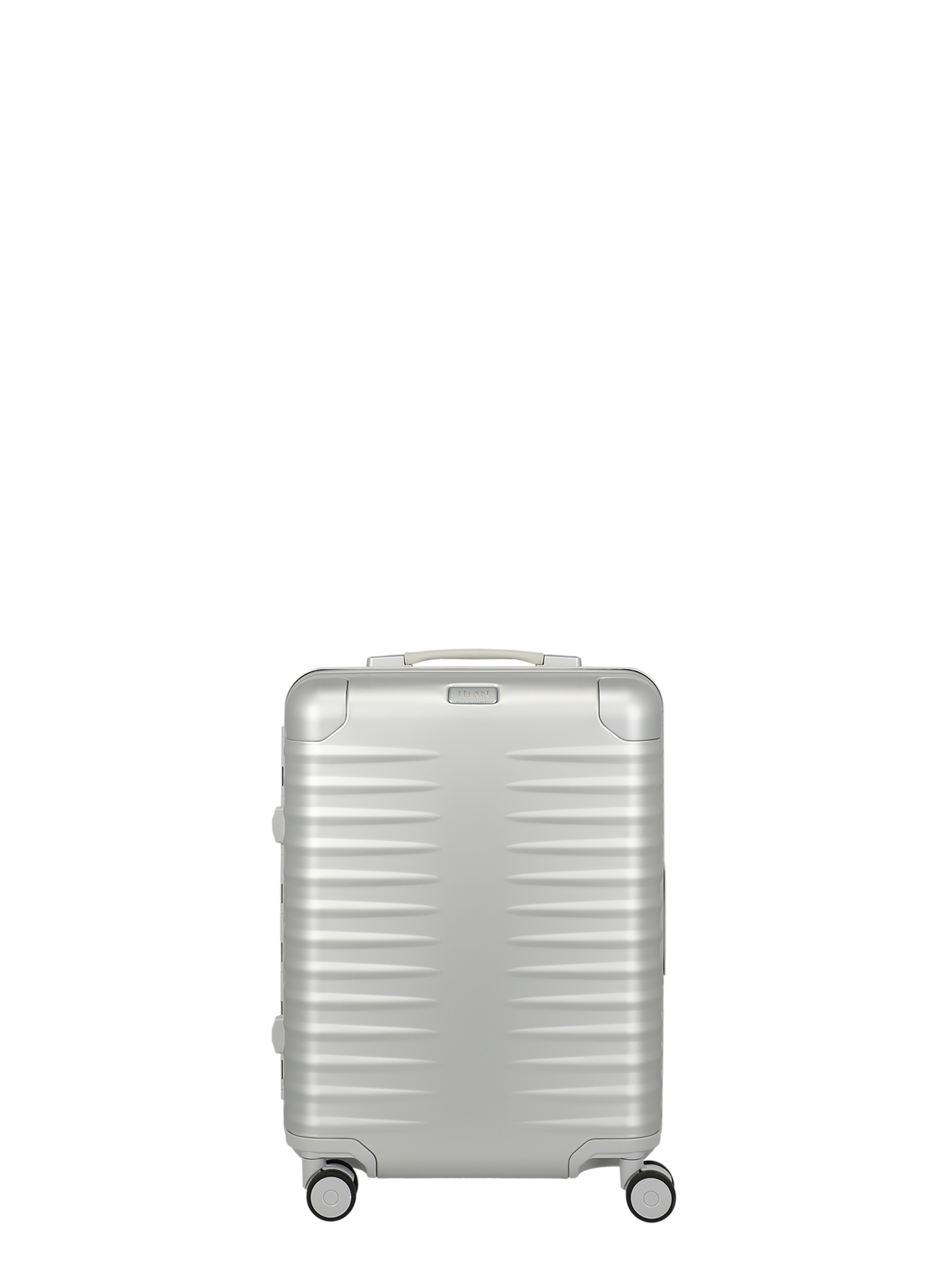 TITAN Aluminium Trolley ETERNITY S 23 cm mit 4 Rollen Silber