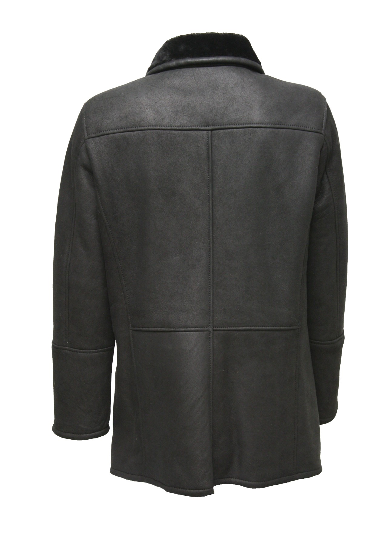 Maddox Herren Lederjacke aus Lammfell in Schwarz
