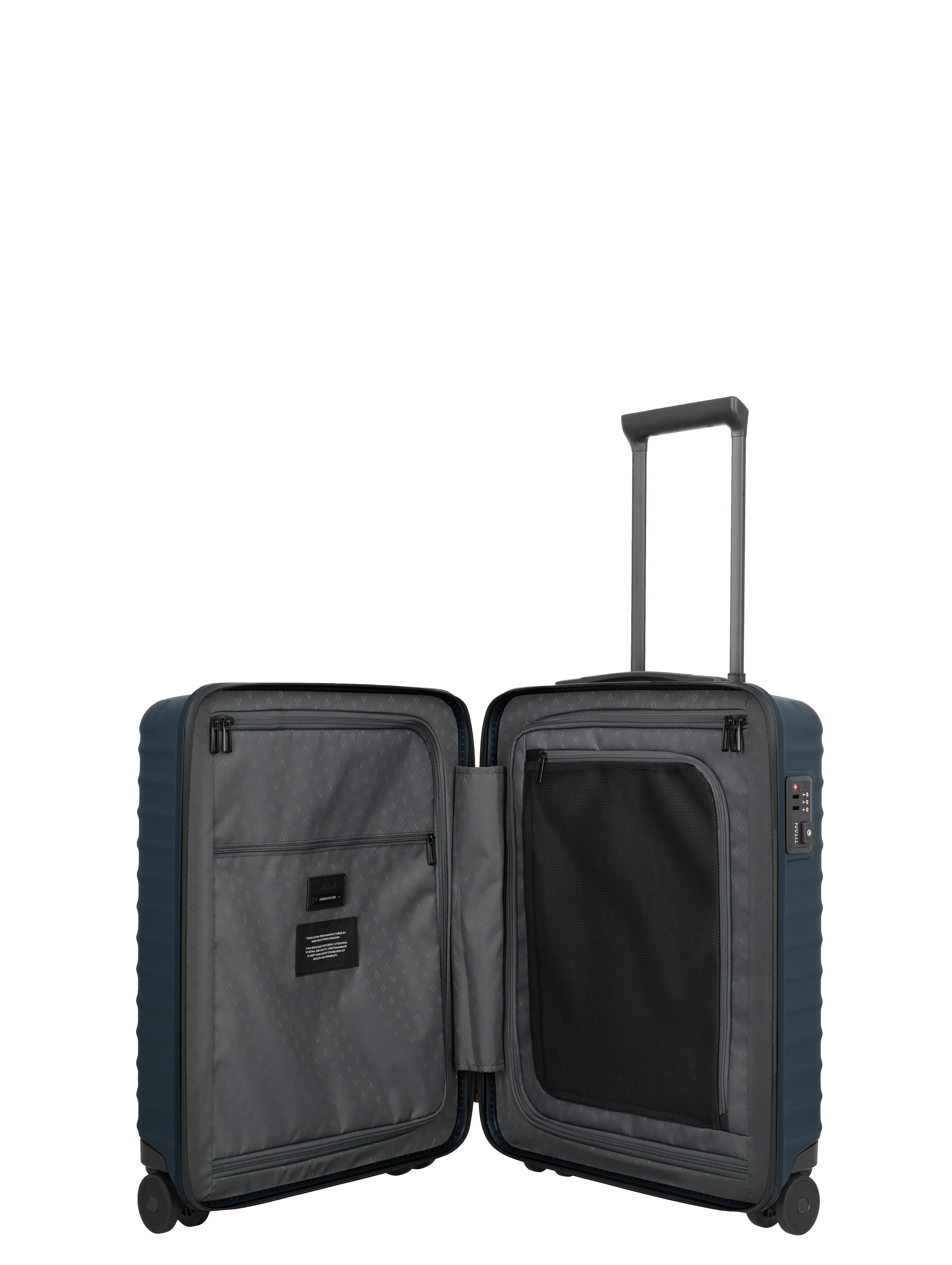 TITAN Trolley UPGRADE S 23 cm mit 4 Rollen Midnight Blue