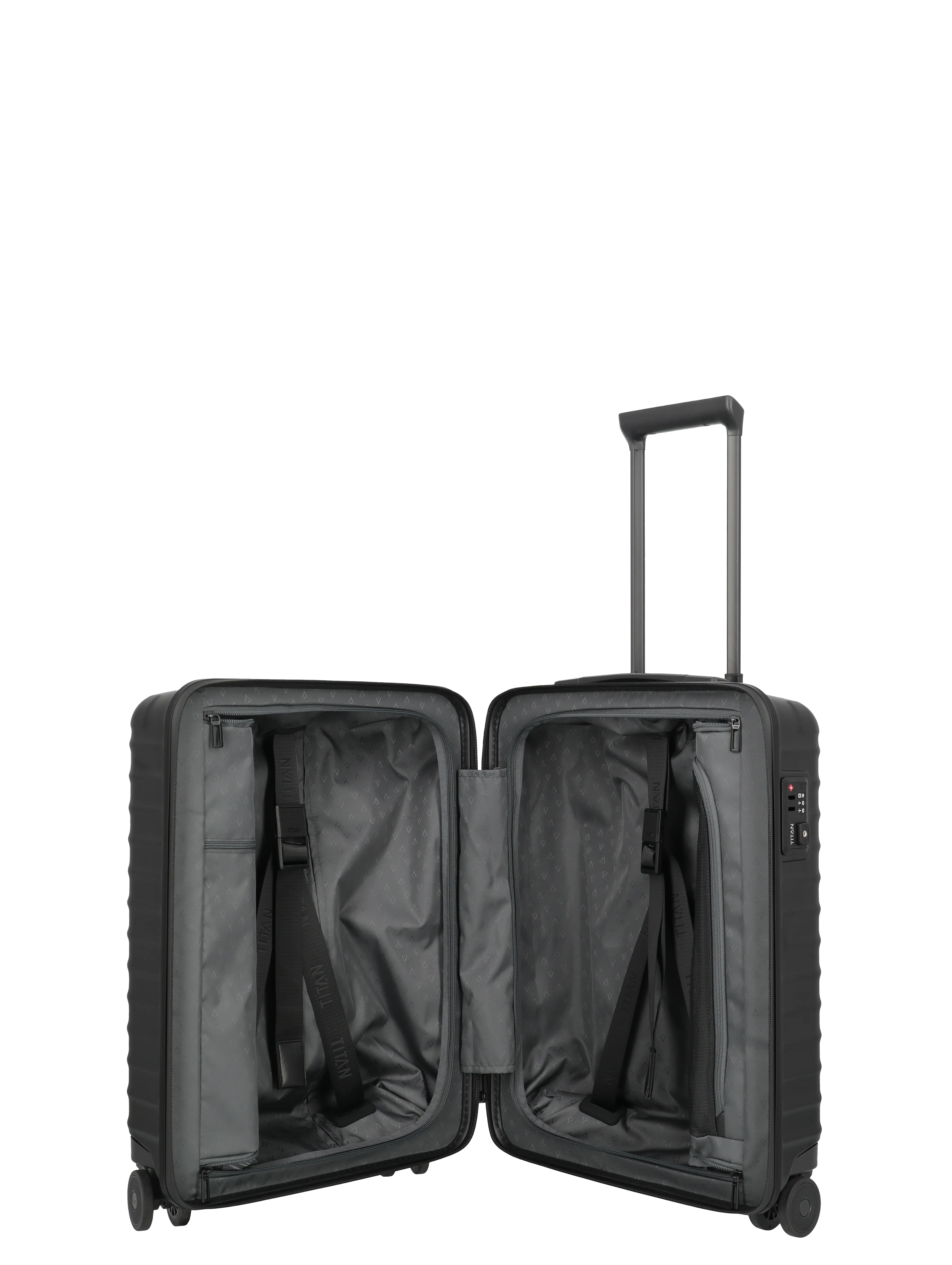 TITAN Trolley UPGRADE S 23 cm mit 4 Rollen Nightshade Black