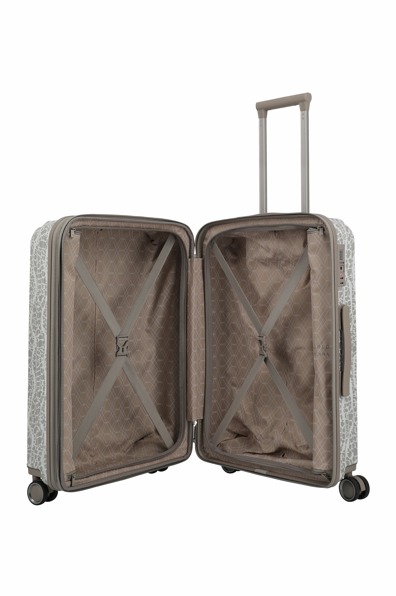 Travelite Lascana Edition ABS M 65 cm mit 4 Rollen Champagner